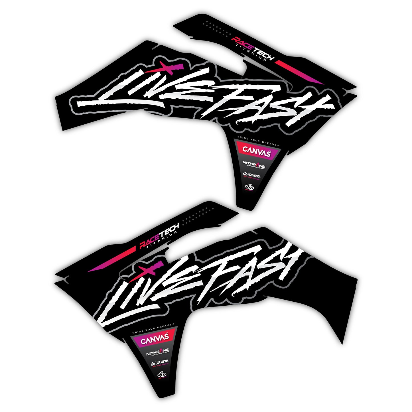 Radiator Shroud Graphics Kit - Fits GasGas MC 85, MC 125, MC 250F, MC 450F, EX 250F, EX 300, EC 250, EC 300
