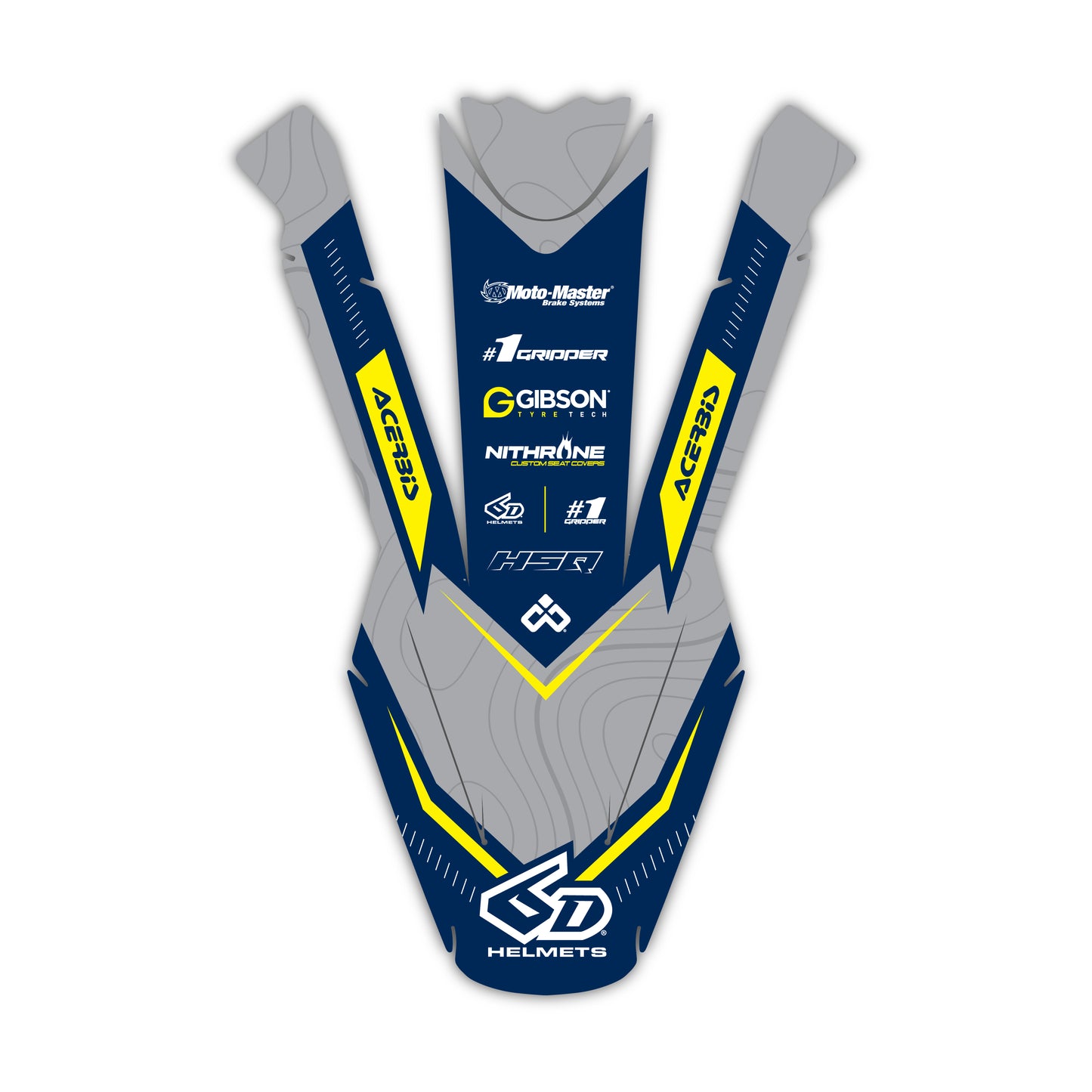Front Fender Graphics Kit - Fits Husqvarna TC 85, TC 125, FC 250, FC 350, FC 450, TE 300, FE 250, FE 350, FE 501
