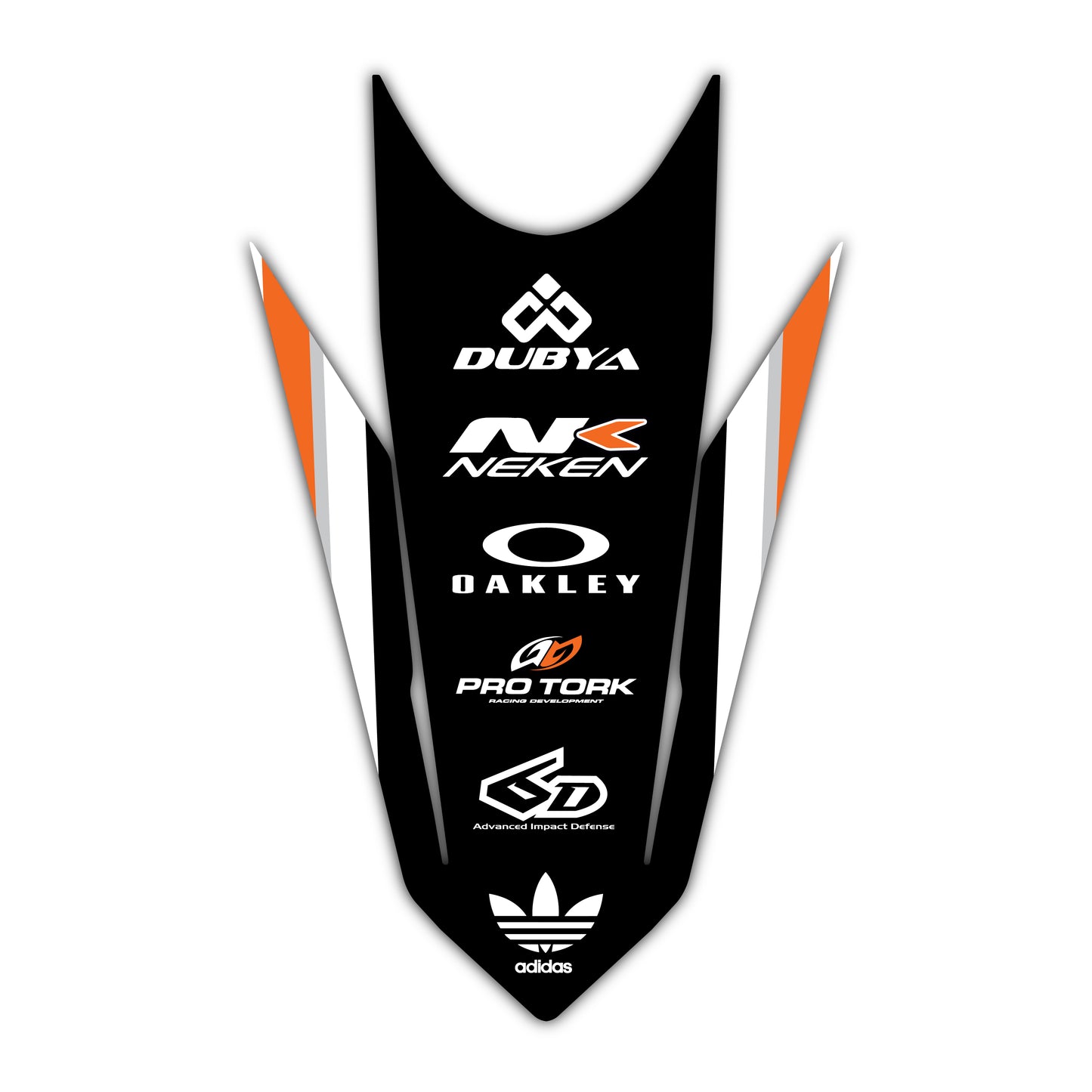 Rear Fender Graphics Kit - Fits KTM SX50, SX65, SX85, 125 SX, 250 SX-F, 350 SX-F, 450 SX-F, 250 EXC-F, 300 EXC, 500 EXC-F