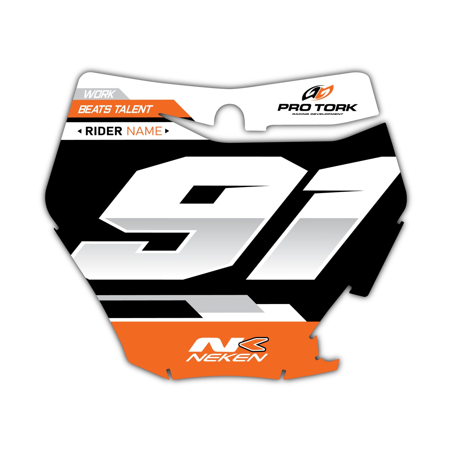 Front Number Plate Graphics Kit - Fits KTM SX50, SX65, SX85, 125 SX, 250 SX-F, 350 SX-F, 450 SX-F, 250 EXC-F, 300 EXC, 500 EXC-F