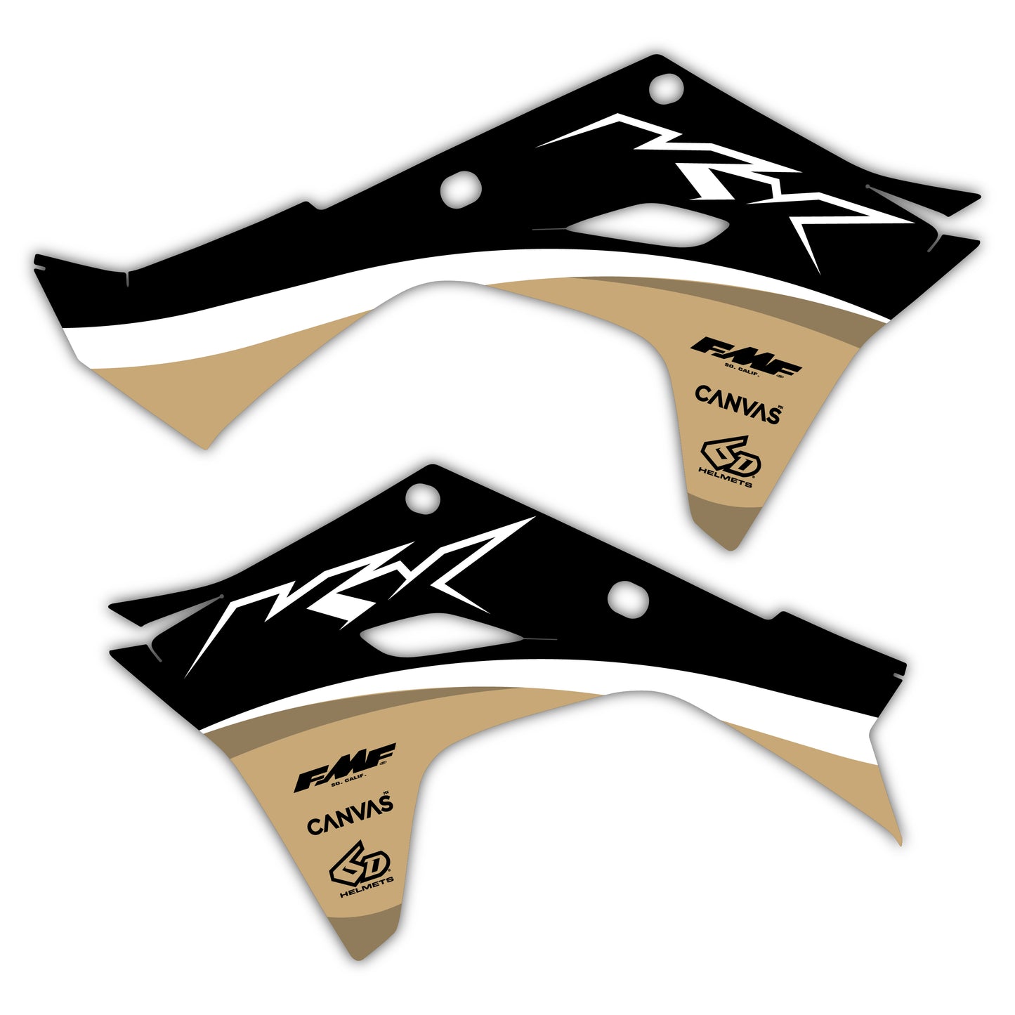 Radiator Shroud Graphics Kit - Fits Kawasaki KX65, KX85, KX250, KX250F, KX450F, KX450X
