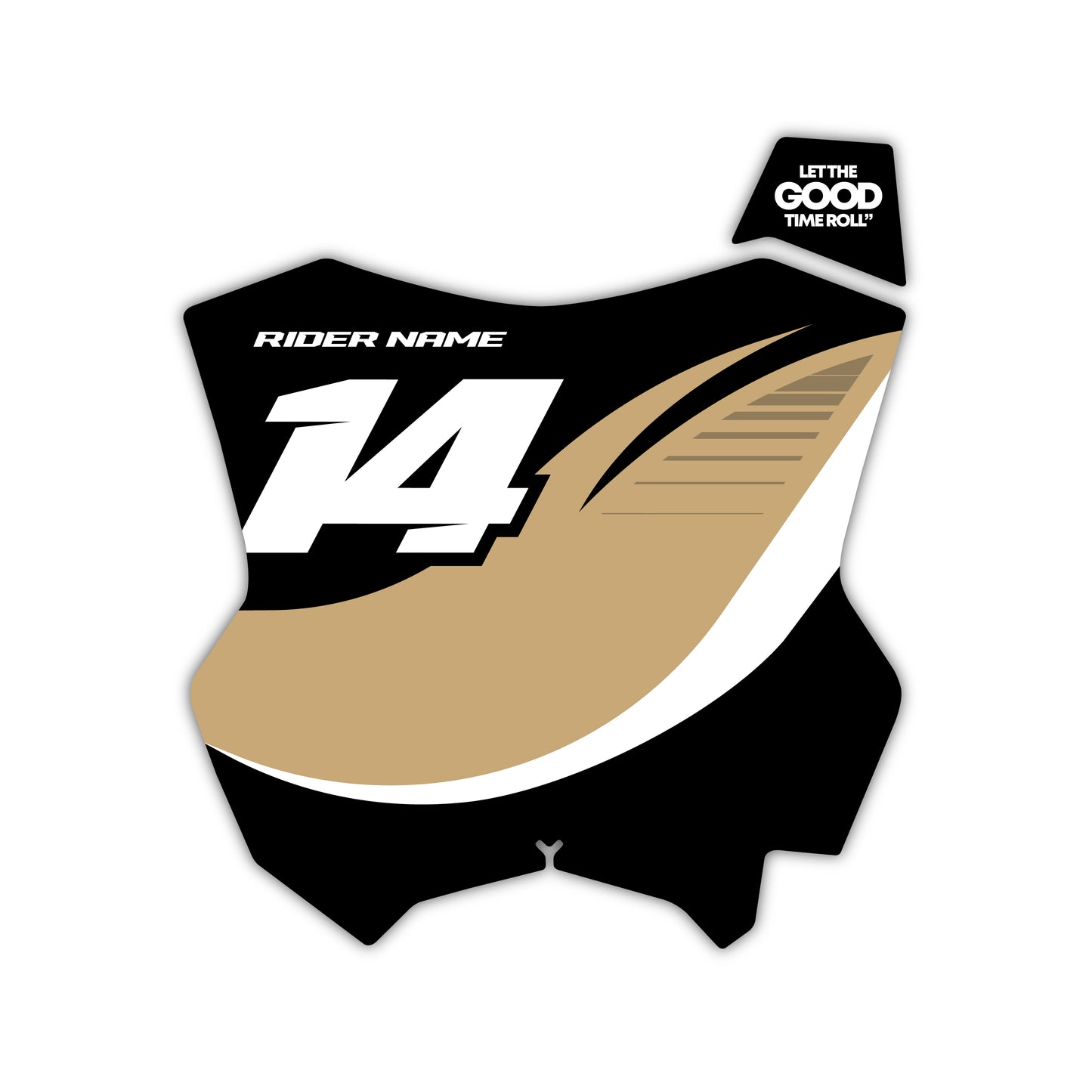 Front Number Plate Graphics Kit - Fits Kawasaki KX65, KX85, KX250, KX250F, KX450F, KX450X