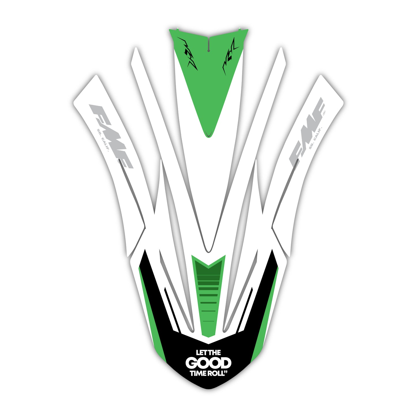 Front Fender Graphics Kit - Fits Kawasaki KX65, KX85, KX250, KX250F, KX450F, KX450X
