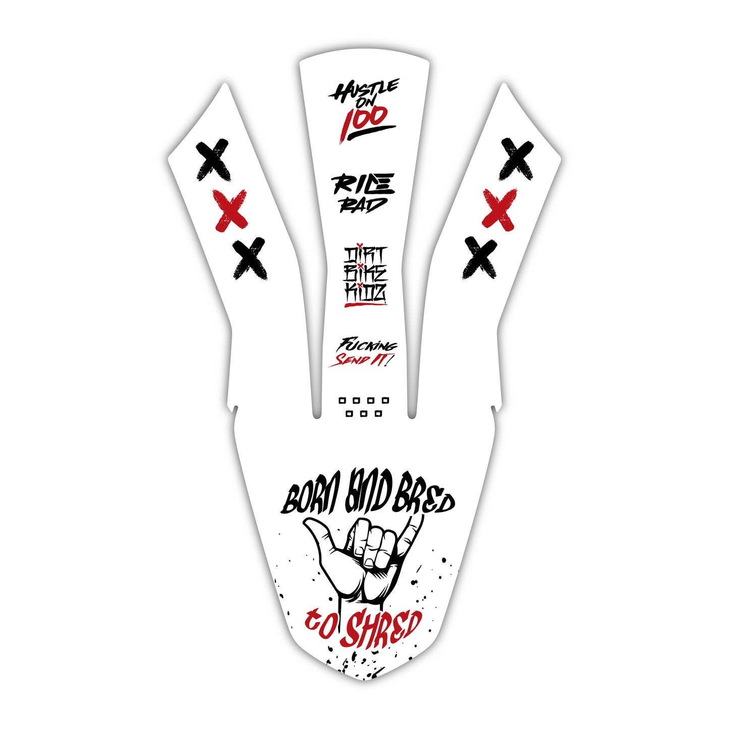 Front Fender Graphics Kit - Fits GasGas MC 85, MC 125, MC 250F, MC 450F, EX 250F, EX 300, EC 250, EC 300