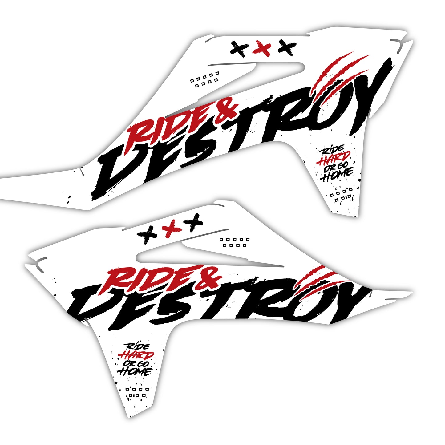 Radiator Shroud Graphics Kit - Fits GasGas MC 85, MC 125, MC 250F, MC 450F, EX 250F, EX 300, EC 250, EC 300