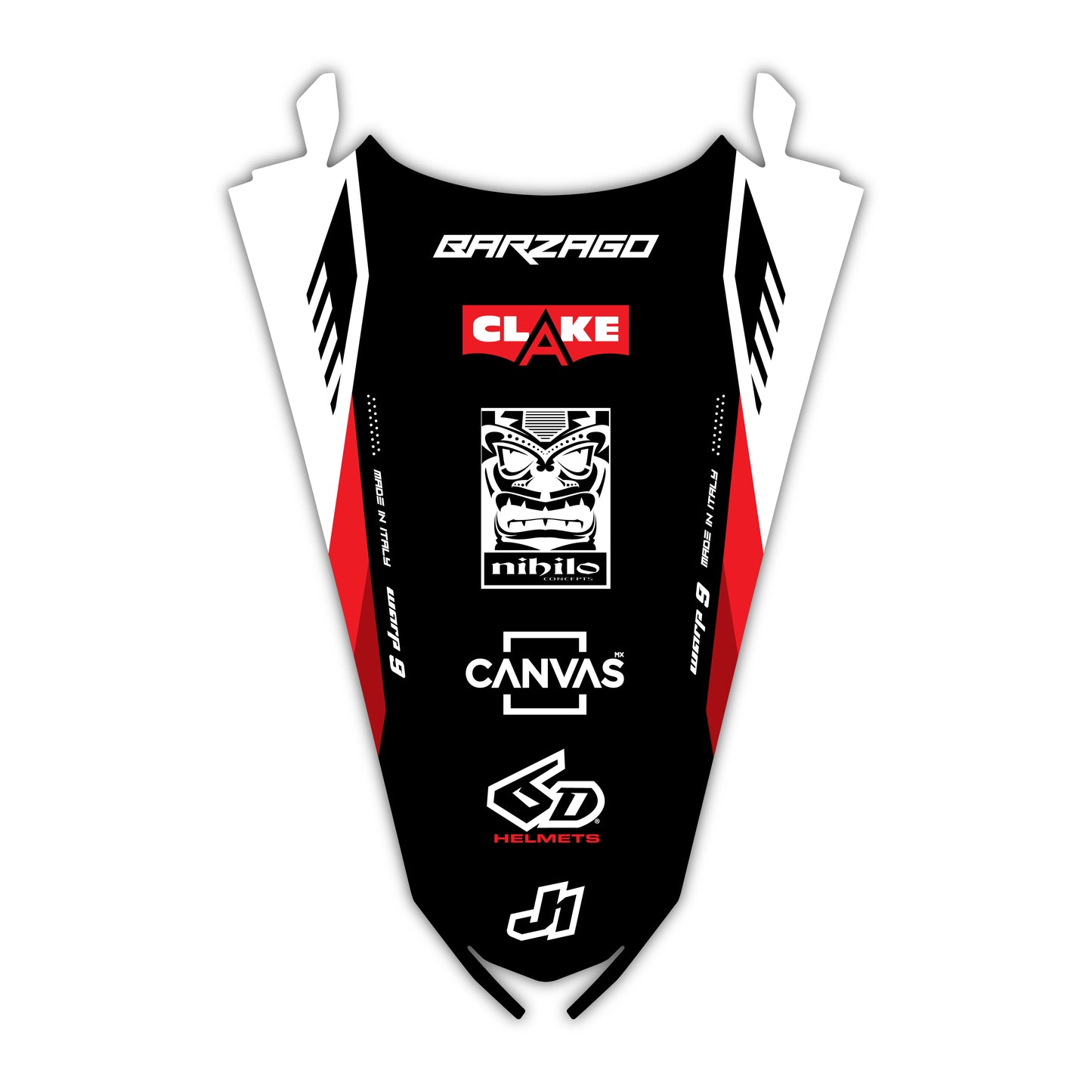 Rear Fender Graphics Kit - Fits Fantic XX125, XX250, XXF250, XXF450, XE125, XEF250, XEF450
