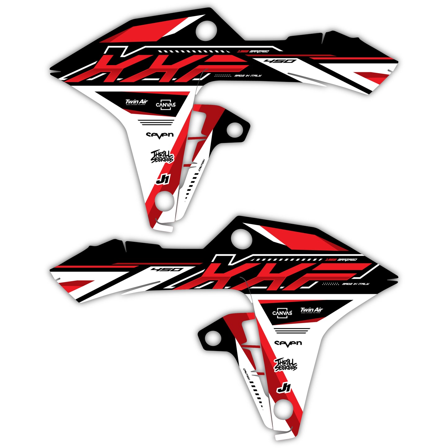 Radiator Shroud Graphics Kit - Fits Fantic XX125, XX250, XXF250, XXF450, XE125, XEF250, XEF450