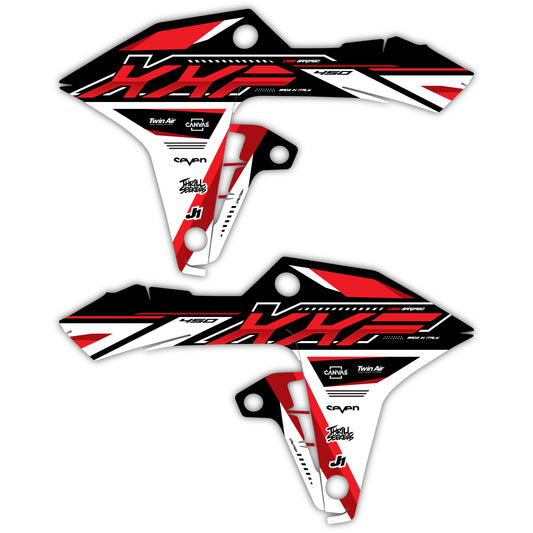 Radiator Shroud Graphics Kit - Fits Fantic XX125, XX250, XXF250, XXF450, XE125, XEF250, XEF450