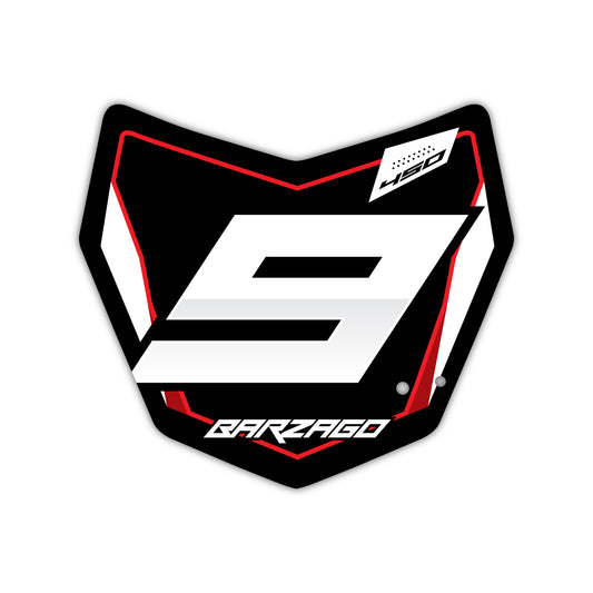 Front Number Plate Graphics Kit - Fits Fantic XX125, XX250, XXF250, XXF450, XE125, XEF250, XEF450