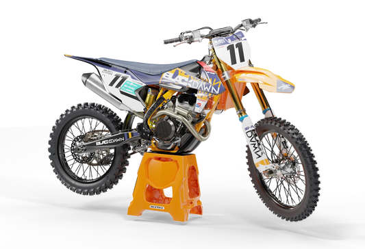 KTM Black Dawn Graphics Kit - SX50 SX65 SX85 SX SXF EXC XC EXCF Six Days 125+