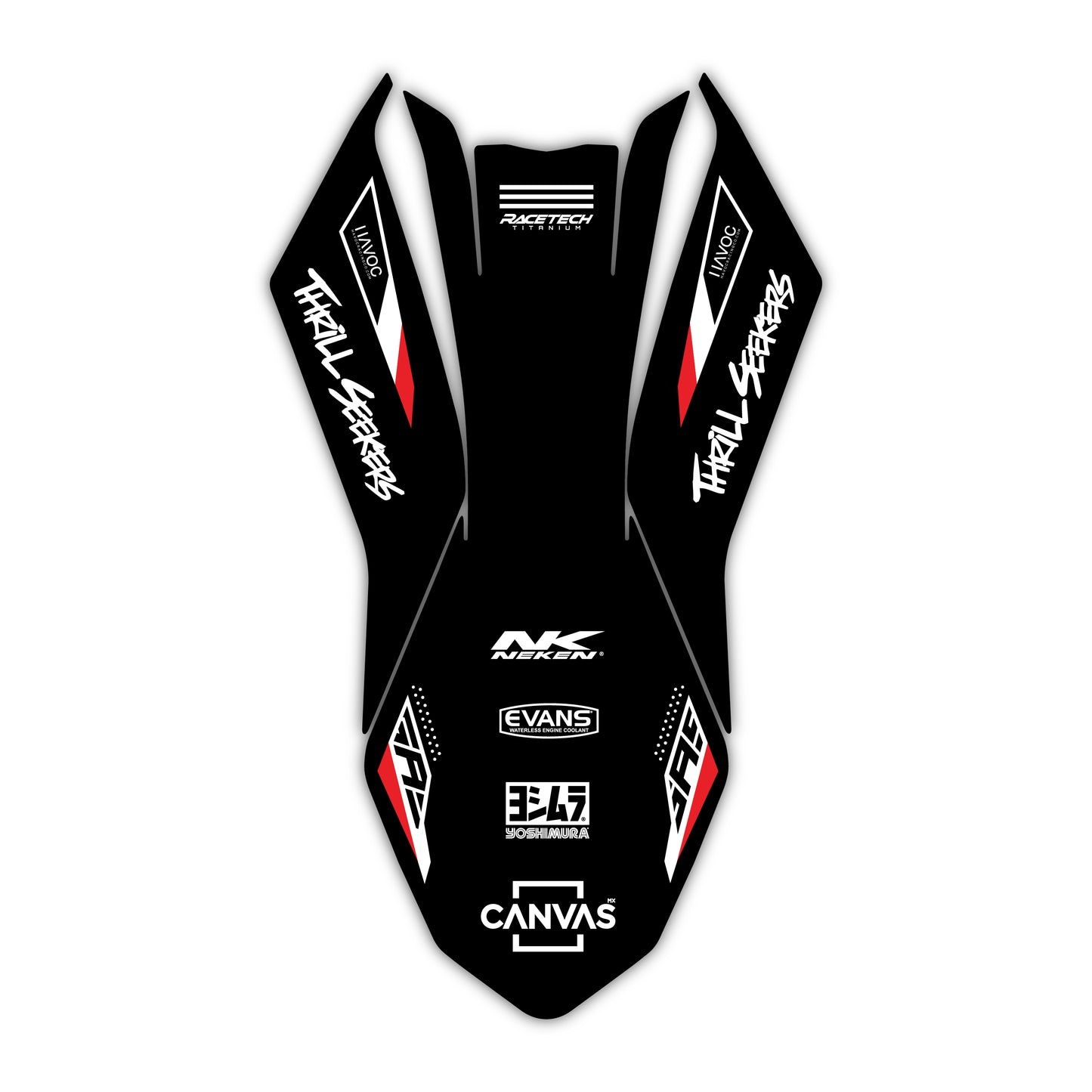 Front Fender Graphics Kit - Fits GasGas MC 85, MC 125, MC 250F, MC 450F, EX 250F, EX 300, EC 250, EC 300