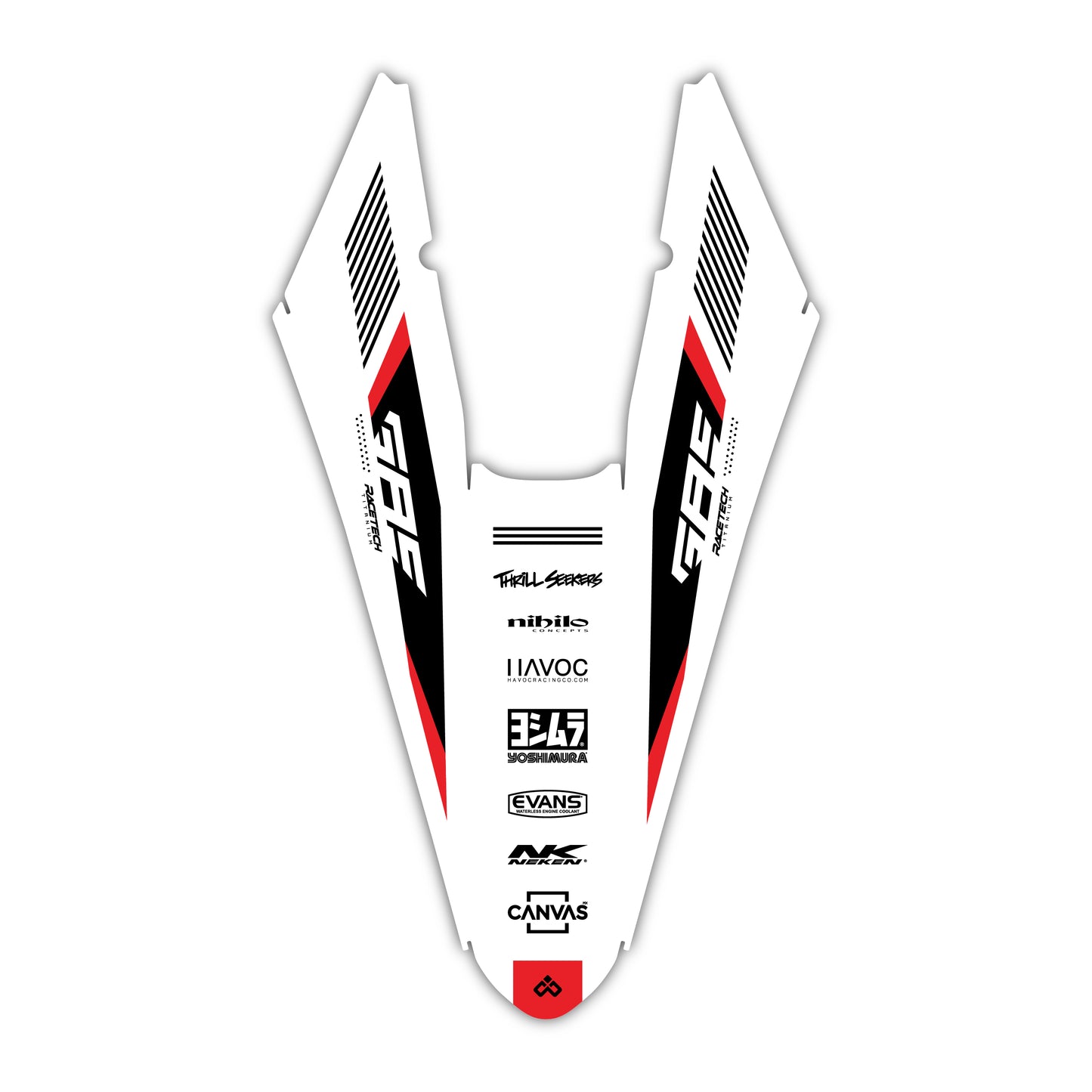 Rear Fender Graphics Kit - Fits GasGas MC 85, MC 125, MC 250F, MC 450F, EX 250F, EX 300, EC 250, EC 300