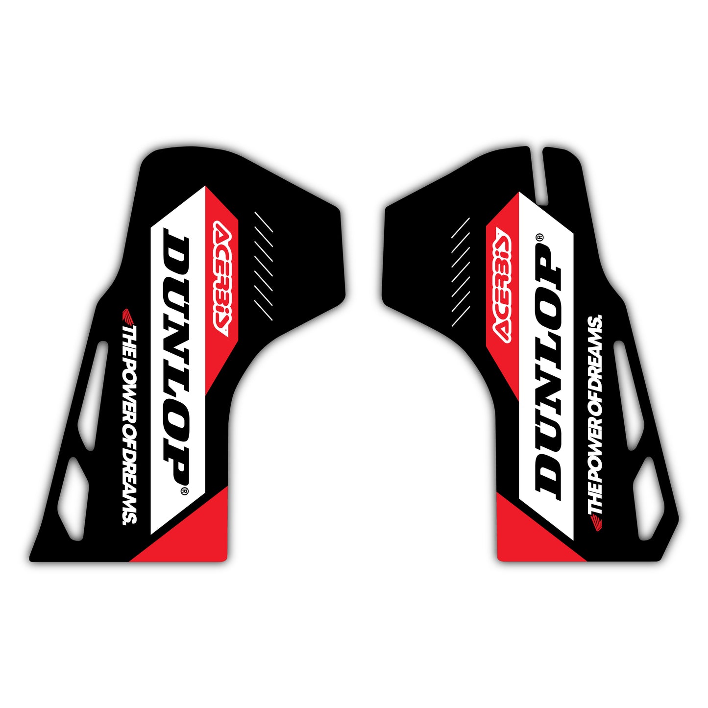 Lower Fork Guard Graphics Kit - Fits Honda CRF250R, CRF450R, CRF450RX, CR125, CR250