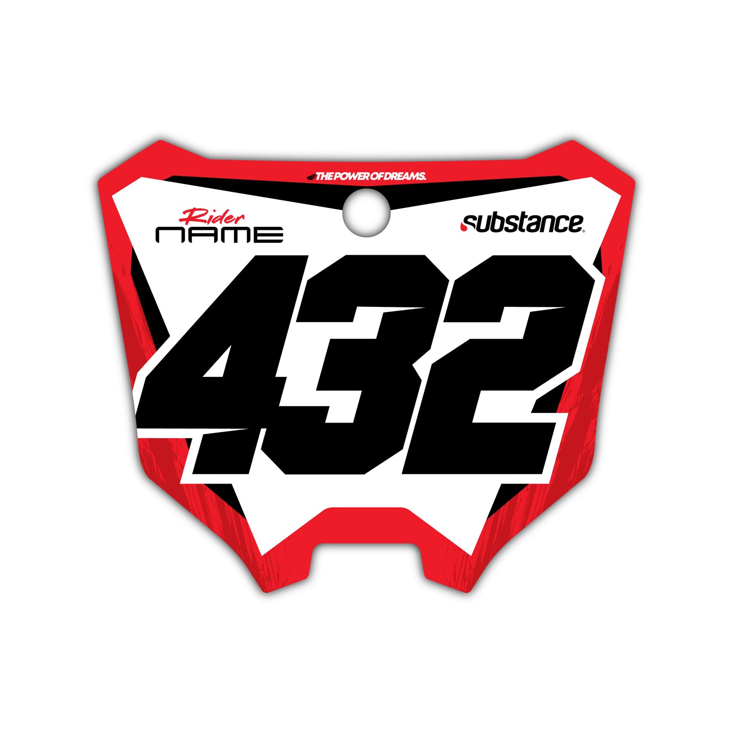 Front Number Plate Graphics Kit - Fits Honda CRF250R, CRF450R, CRF450RX, CR125, CR250