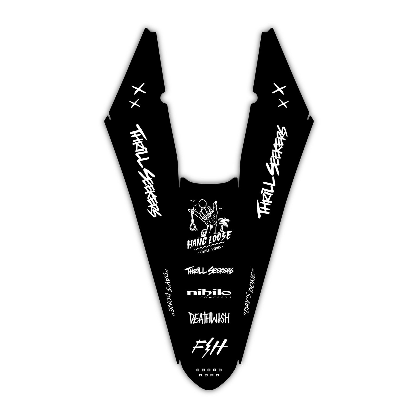 Rear Fender Graphics Kit - Fits GasGas MC 85, MC 125, MC 250F, MC 450F, EX 250F, EX 300, EC 250, EC 300