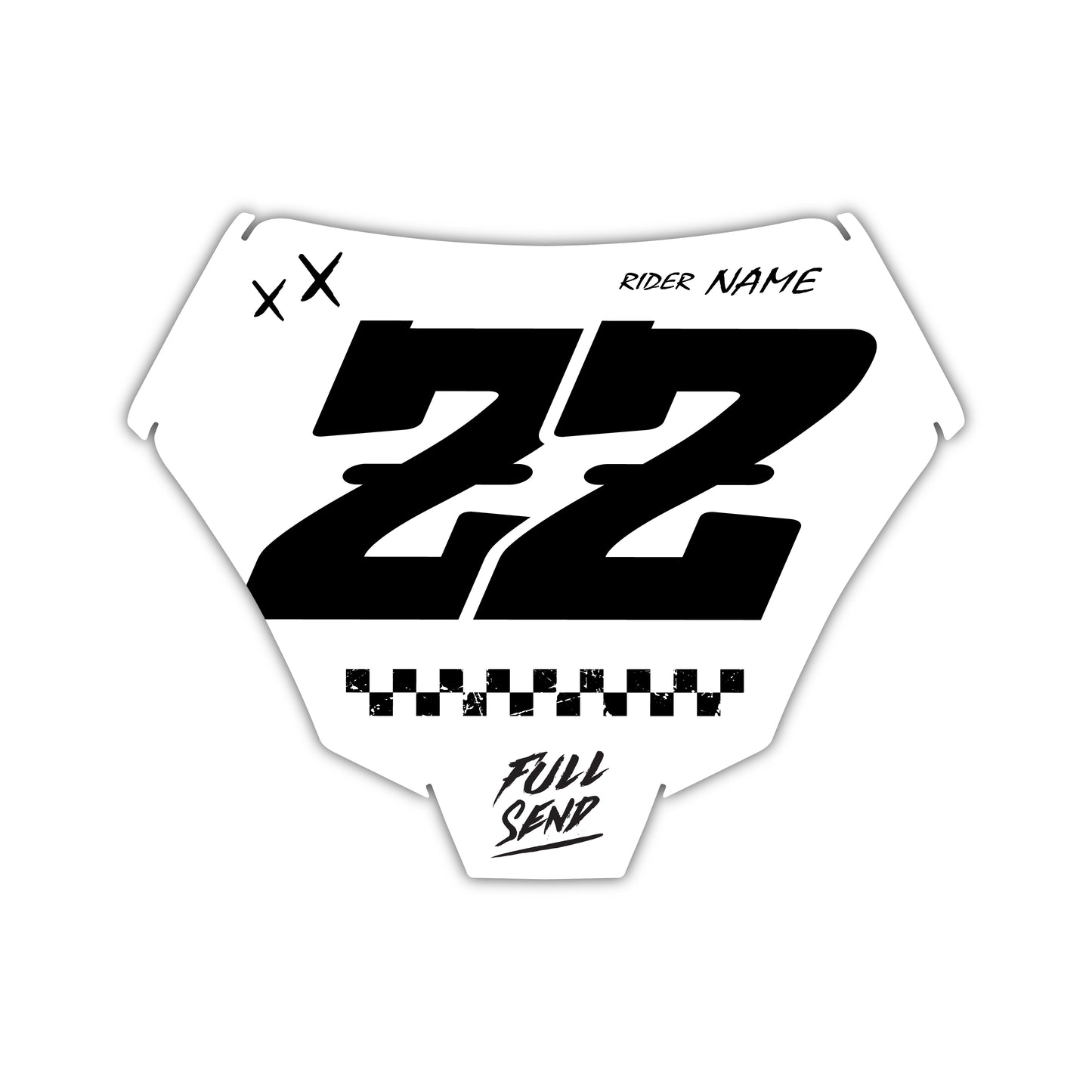Front Number Plate Graphics Kit - Fits GasGas MC 85, MC 125, MC 250F, MC 450F, EX 250F, EX 300, EC 250, EC 300