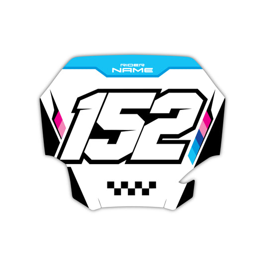 Front Number Plate Graphics Kit - Fits Yamaha YZ125, YZ250, YZ250F, YZ450F, WR250F, WR450F