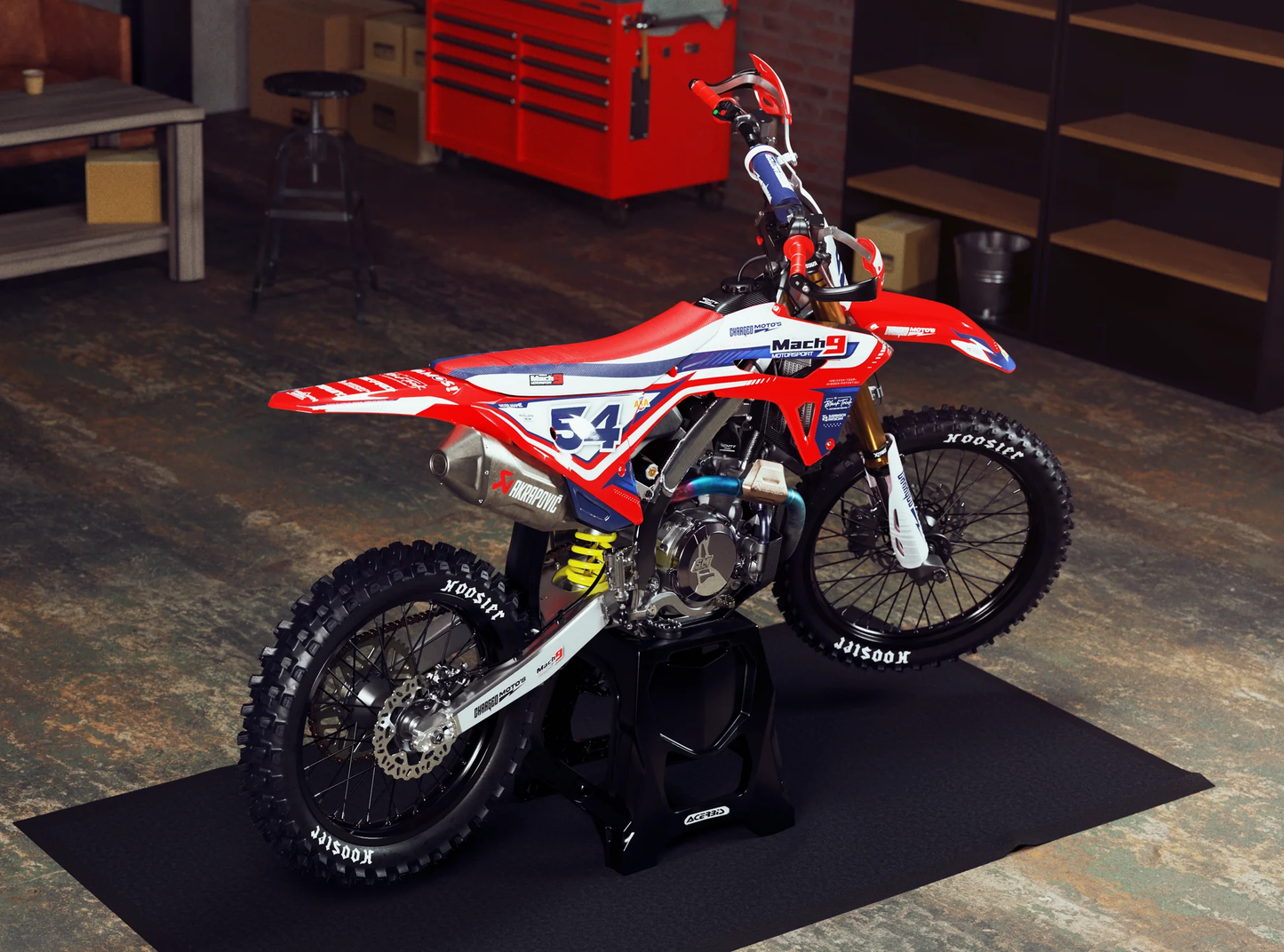 Honda Charged Graphics Kit - CRF50 CRF110 CR125 CR250 CRF250r CRF450r CRF450RL CRF450RX CRF300L