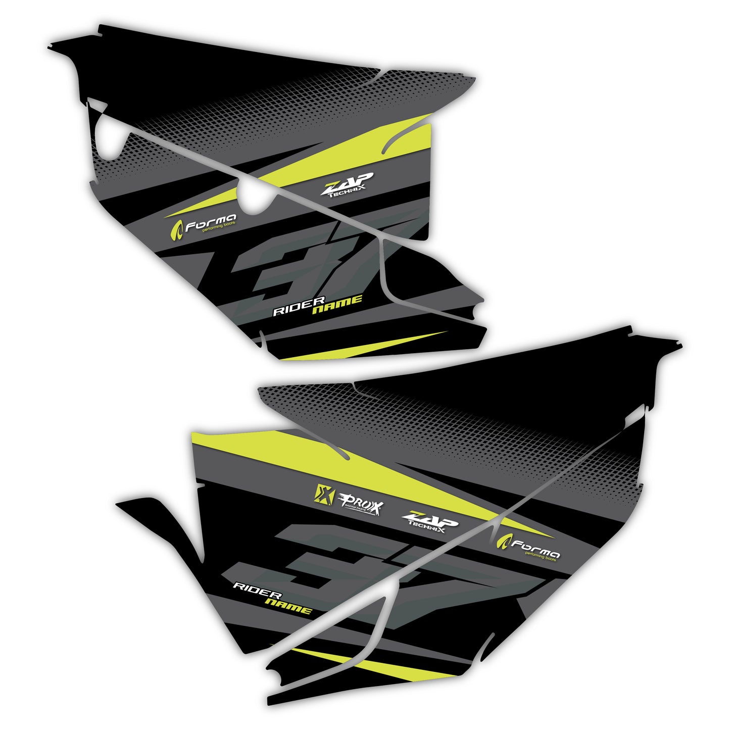 Side Number Plate Graphics Kit - Fits Husqvarna TC 85, TC 125, FC 250, FC 350, FC 450, TE 300, FE 250, FE 350, FE 501