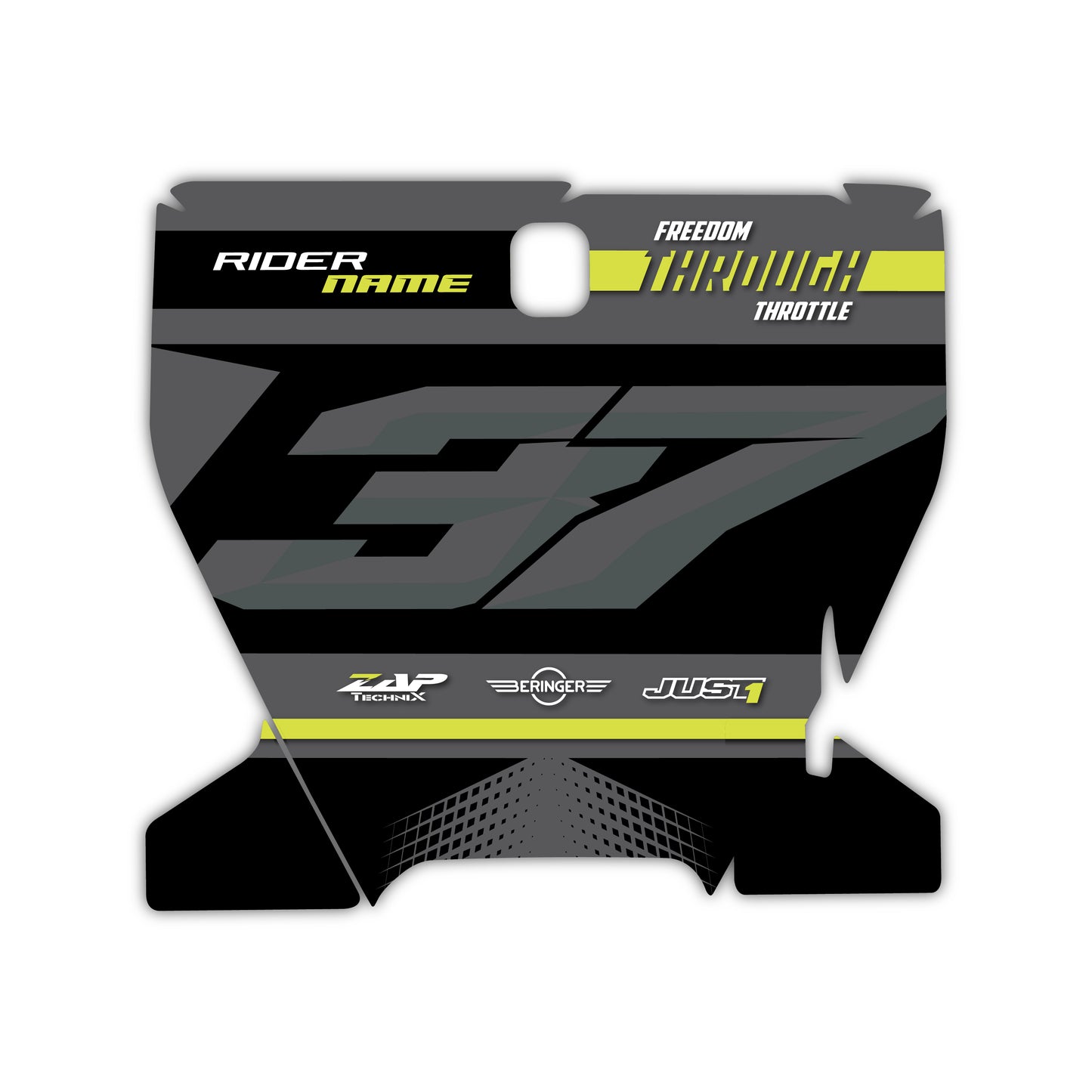 Front Number Plate Graphics Kit - Fits Husqvarna TC 85, TC 125, FC 250, FC 350, FC 450, TE 300, FE 250, FE 350, FE 501