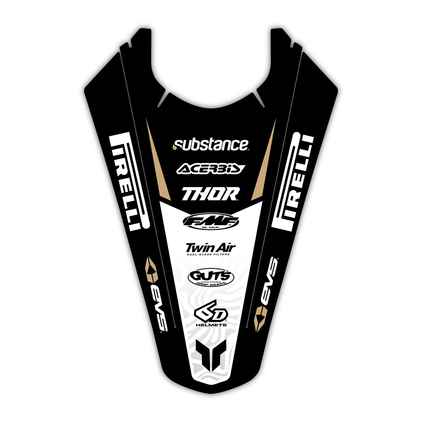 Rear Fender Graphics Kit - Fits Triumph TF 250-X, TF 450-X