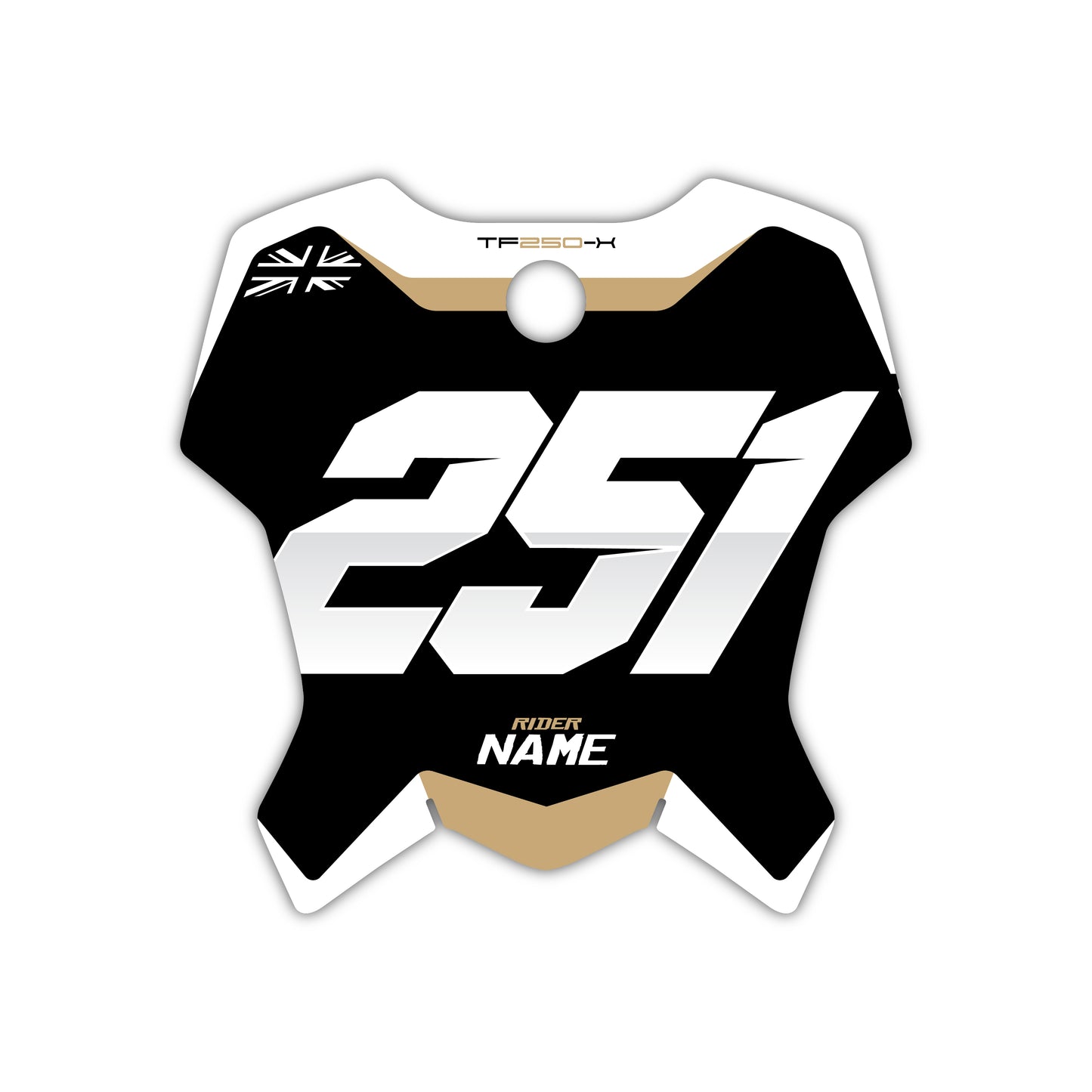Front Number Plate Graphics Kit - Fits Triumph TF 250-X, TF 450-X