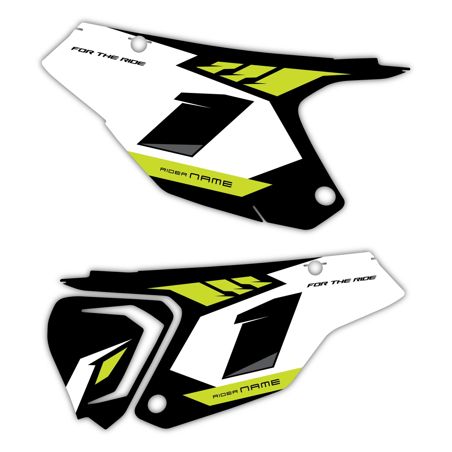 Side Number Plate Graphics Kit - Fits Triumph TF 250-X, TF 450-X