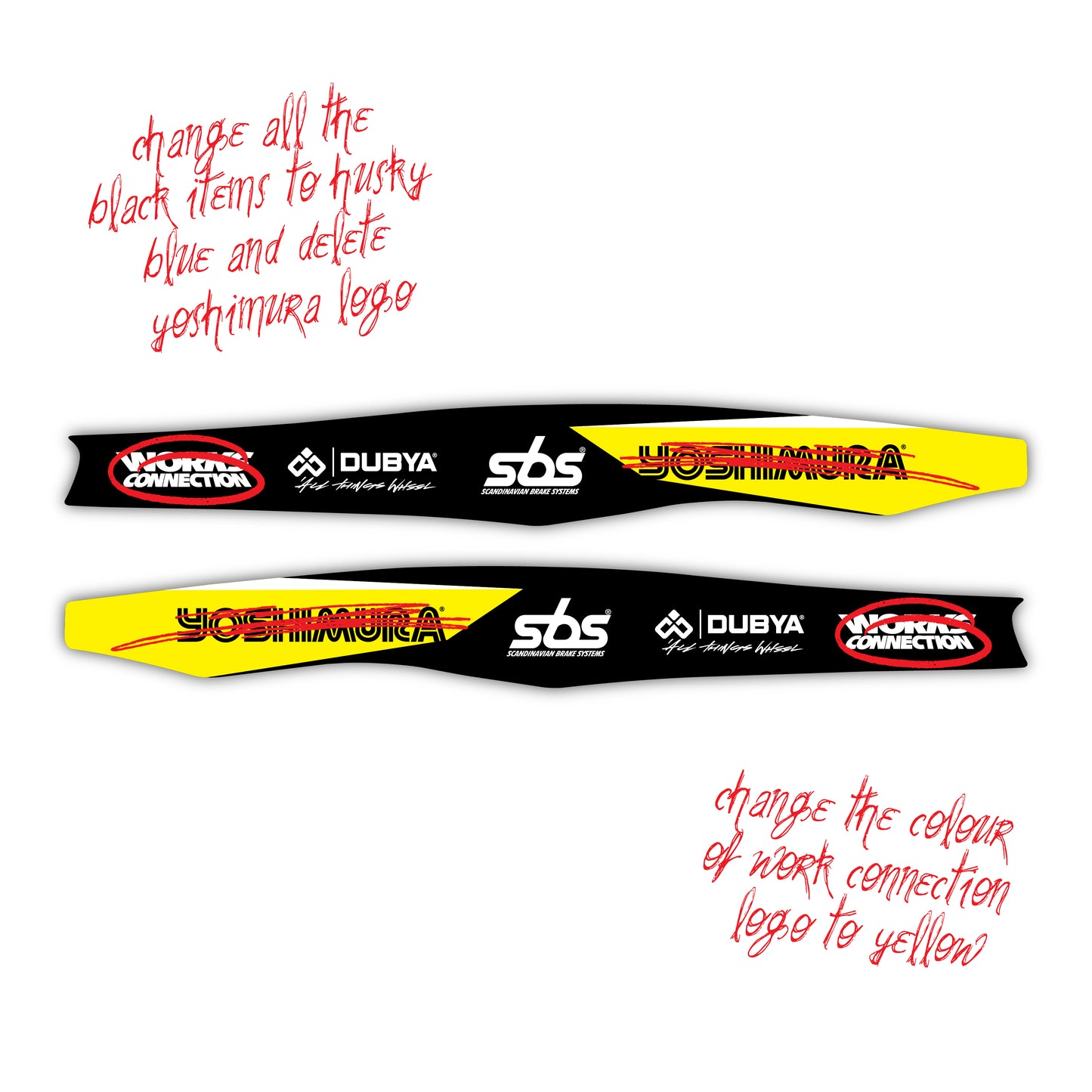 Customised Swingarm Graphics