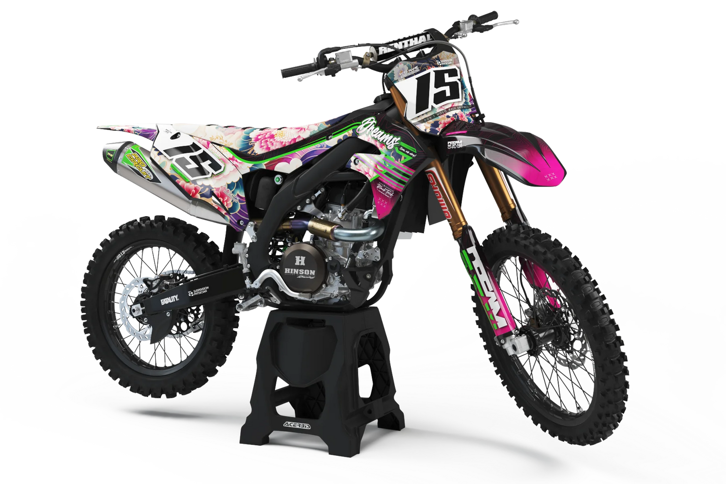 Kawasaki Dreams Graphics Kit - KX65 KX85 KLX110 KX125 KX250 KX250F KX450F