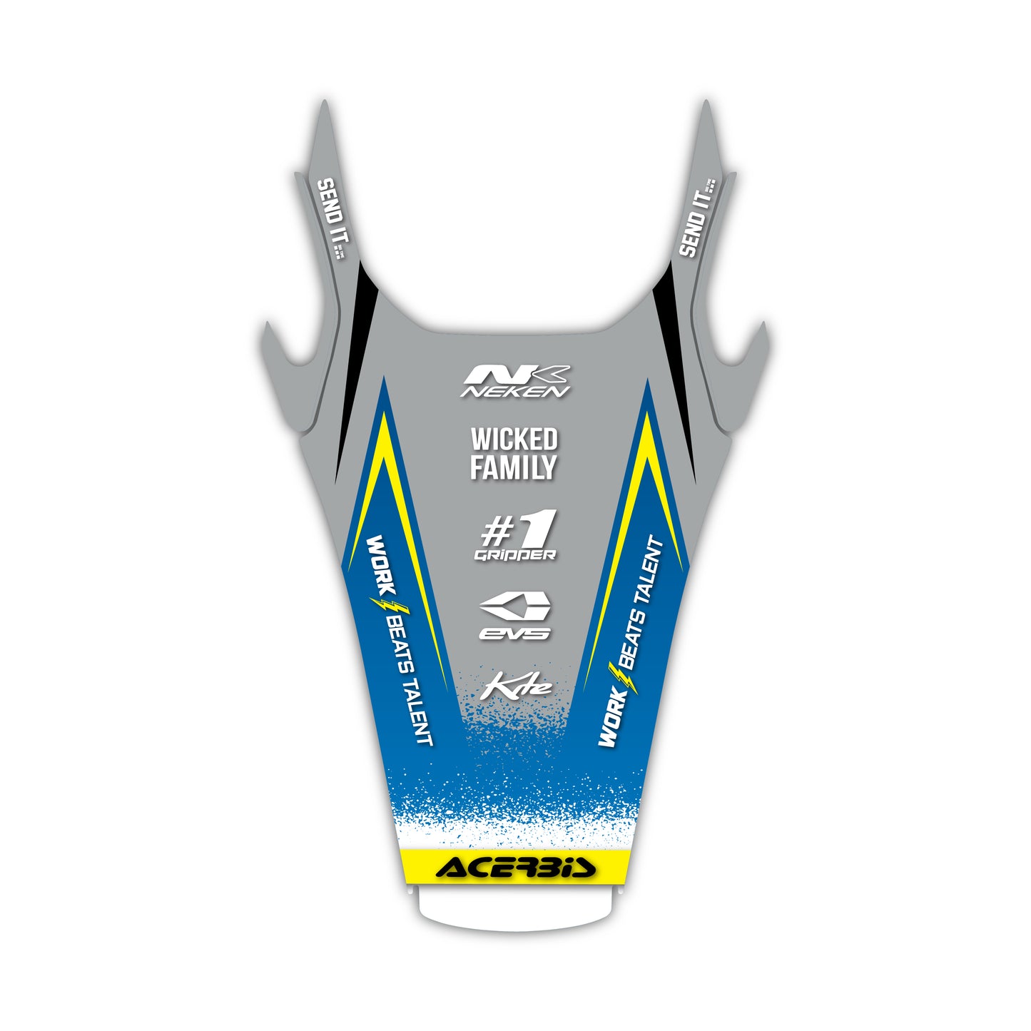 Rear Fender Graphics Kit - Fits Husqvarna TC 85, TC 125, FC 250, FC 350, FC 450, TE 300, FE 250, FE 350, FE 501