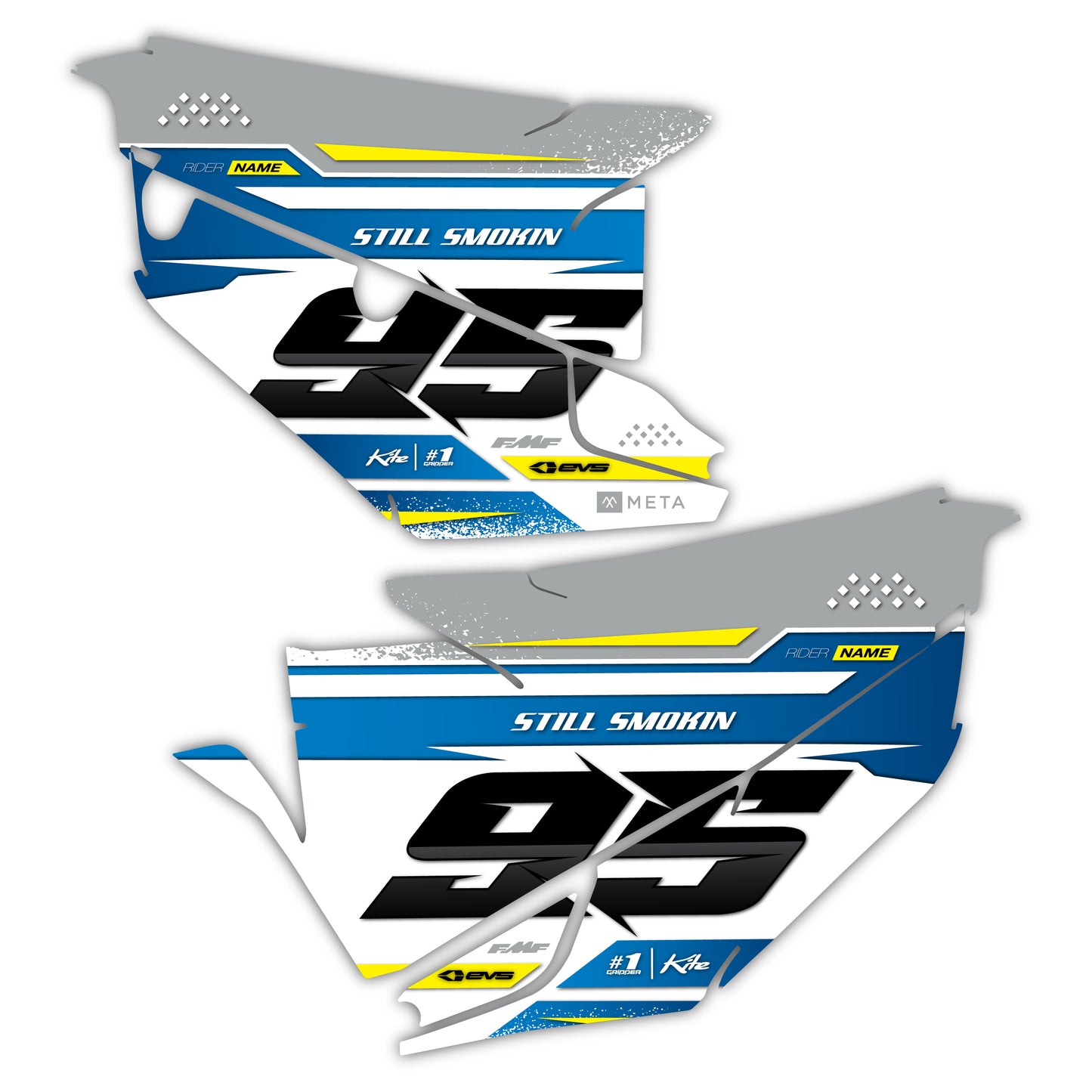 Side Number Plate Graphics Kit - Fits Husqvarna TC 85, TC 125, FC 250, FC 350, FC 450, TE 300, FE 250, FE 350, FE 501