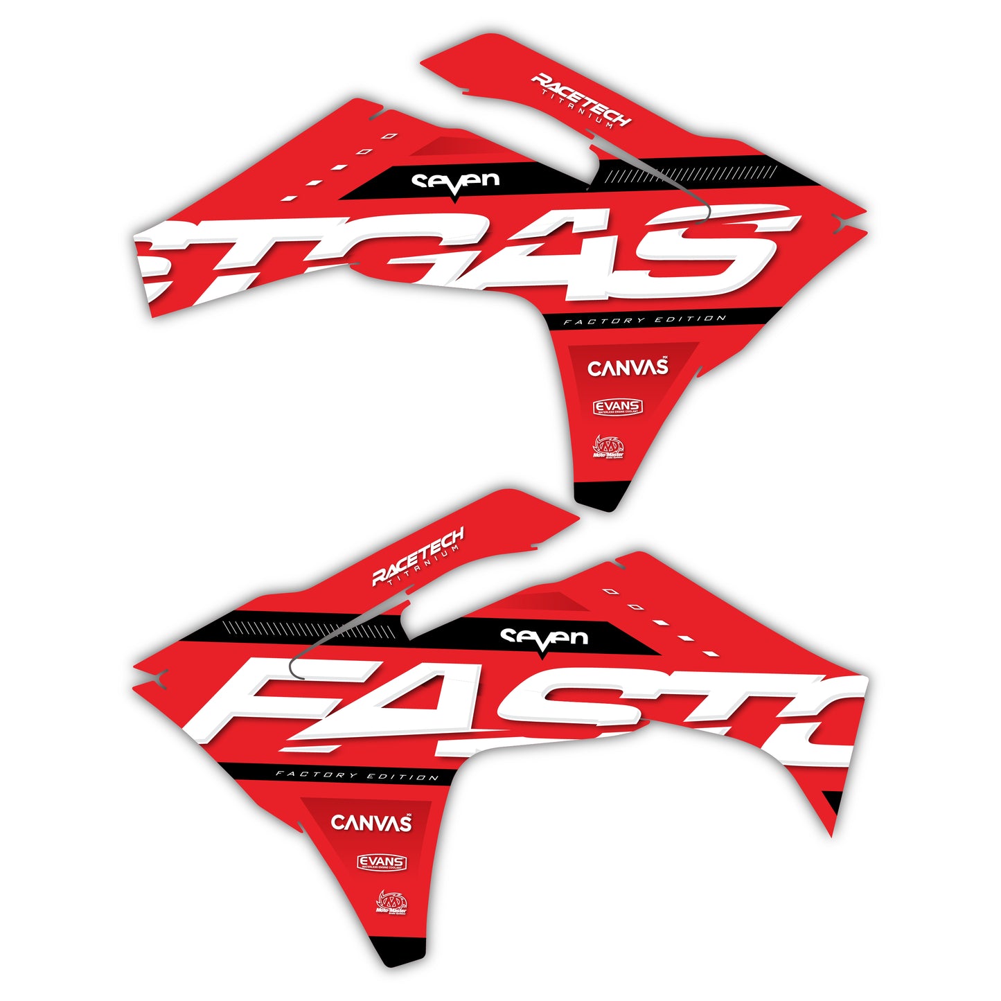 Radiator Shroud Graphics Kit - Fits GasGas MC 85, MC 125, MC 250F, MC 450F, EX 250F, EX 300, EC 250, EC 300