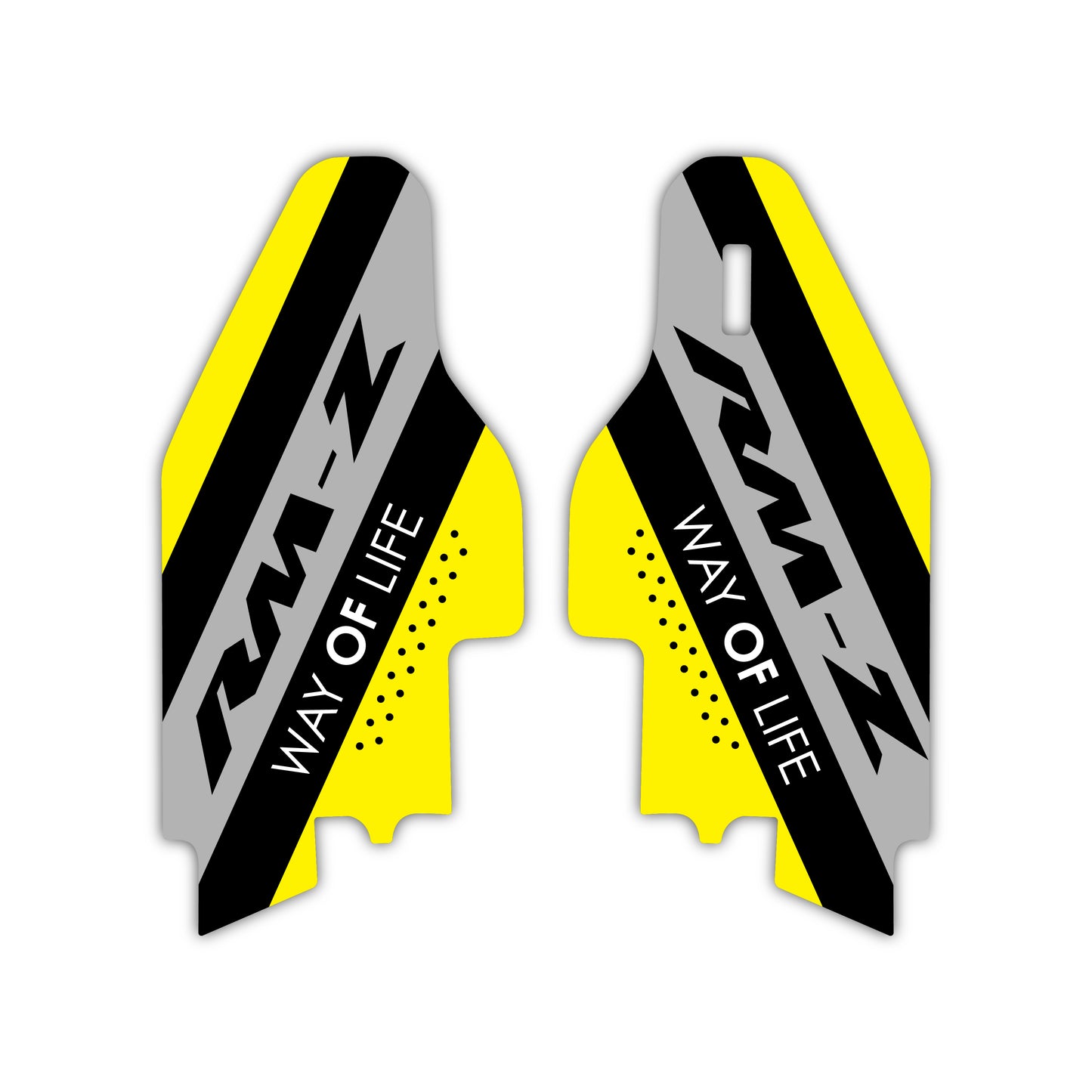 Lower Fork Guard Graphics Kit - Fits Suzuki RM85, RM125, RM250, RM-Z250, RM-Z450