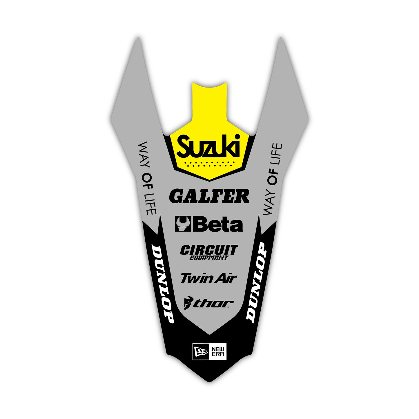 Rear Fender Graphics Kit - Fits Suzuki RM85, RM125, RM250, RM-Z250, RM-Z450