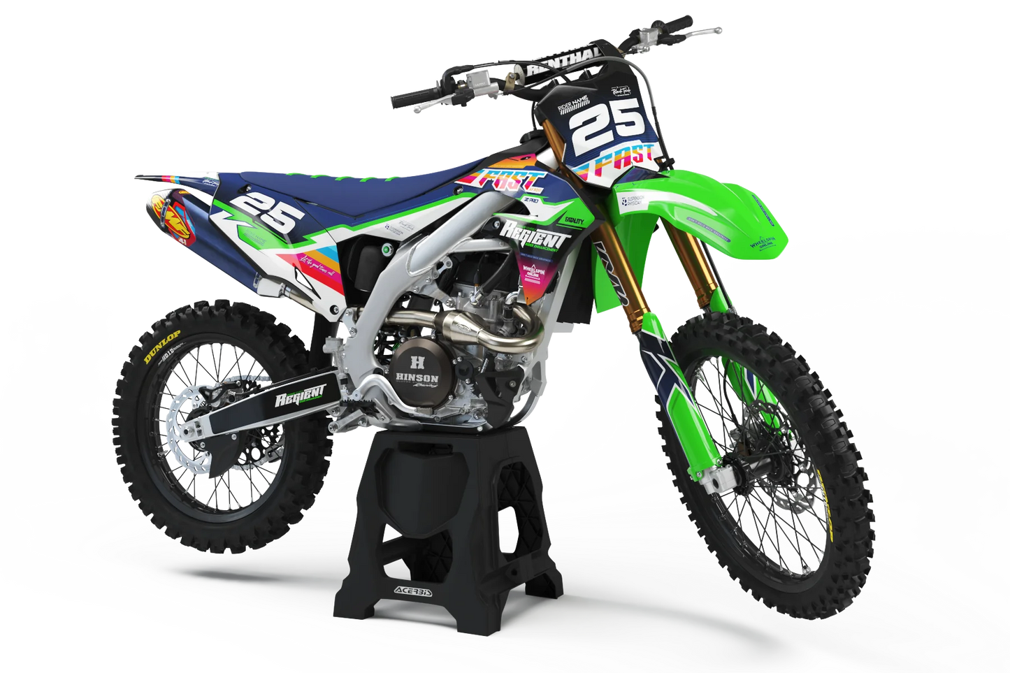 Kawasaki Fastaf Graphics Kit - KX65 KX85 KLX110 KX125 KX250 KX250F KX450F