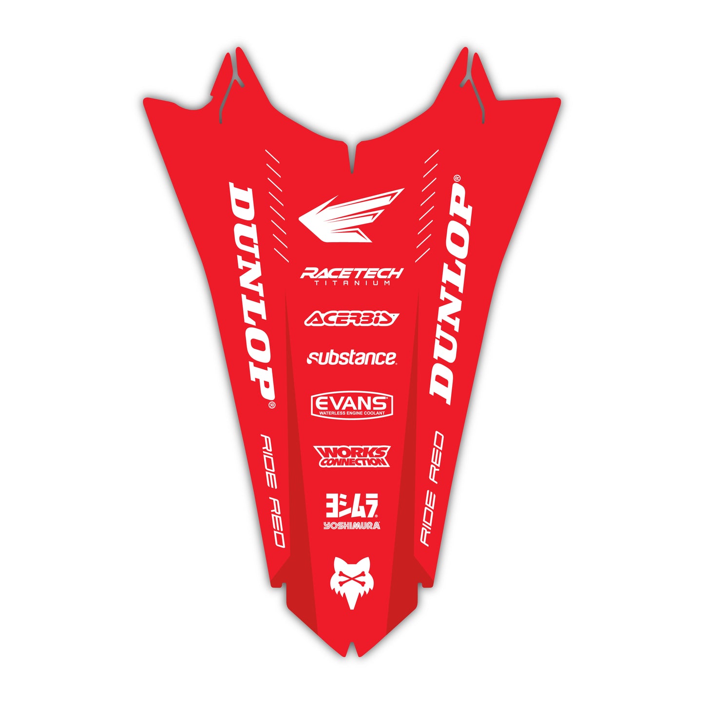 Rear Fender Graphics Kit - Fits Honda CRF250R, CRF450R, CRF450RX, CR125, CR250