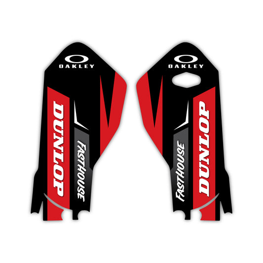 GasGas 2021-23 Fork Guard Plastic & Graphics Bolt-On kit - MC 125 - EX 300 - EC 500F - EC 450F - EX 450F - MC 450F - EX 350F - EC 350F - MC 350F