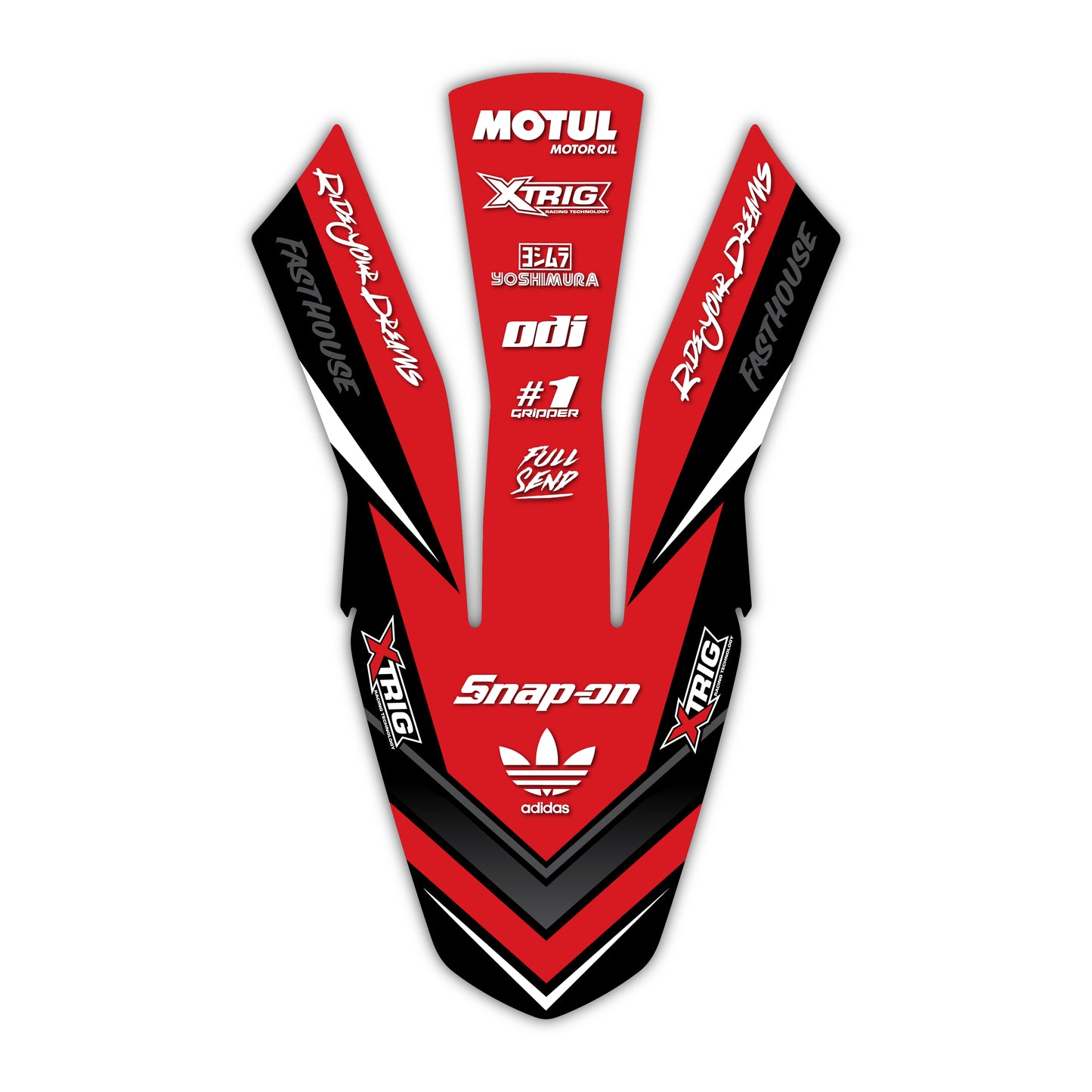 Front Fender Graphics Kit - Fits GasGas MC 85, MC 125, MC 250F, MC 450F, EX 250F, EX 300, EC 250, EC 300