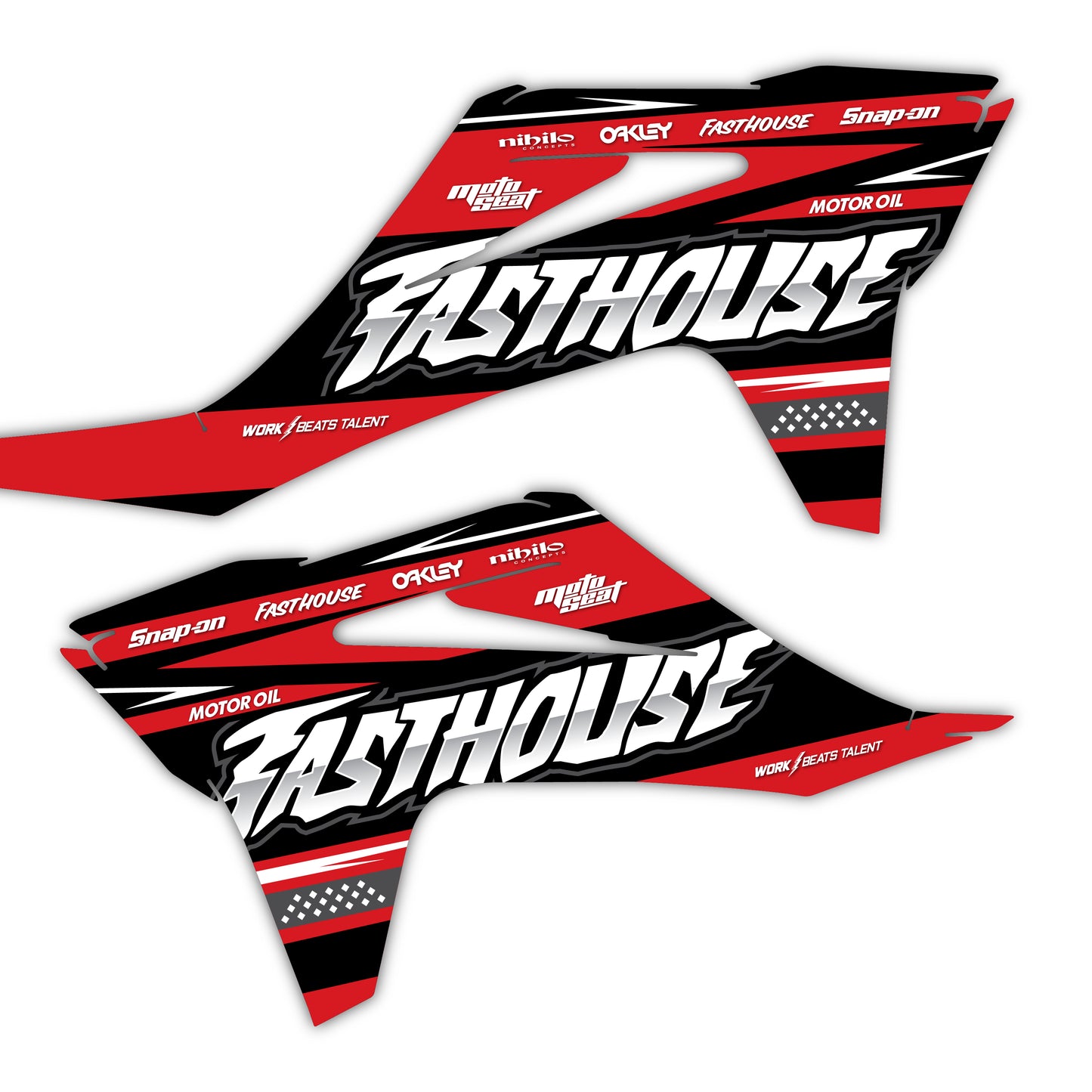 Radiator Shroud Graphics Kit - Fits GasGas MC 85, MC 125, MC 250F, MC 450F, EX 250F, EX 300, EC 250, EC 300