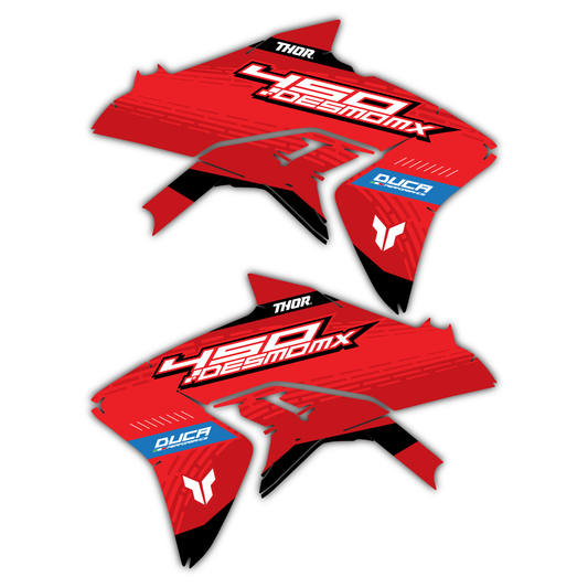 Radiator Shroud Graphics Kit - Fits Ducati Desmo 250 MX 450 MX