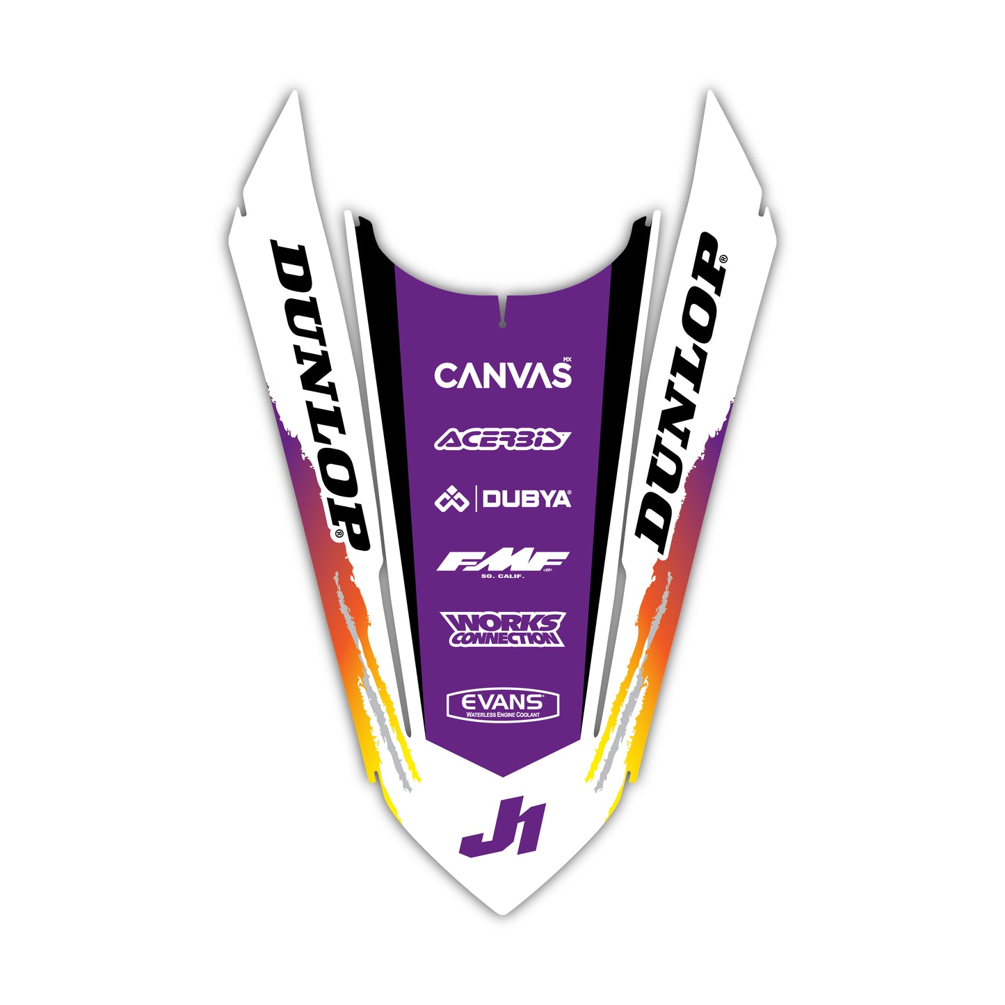 Rear Fender Graphics Kit - Fits KTM SX50, SX65, SX85, 125 SX, 250 SX-F, 350 SX-F, 450 SX-F, 250 EXC-F, 300 EXC, 500 EXC-F