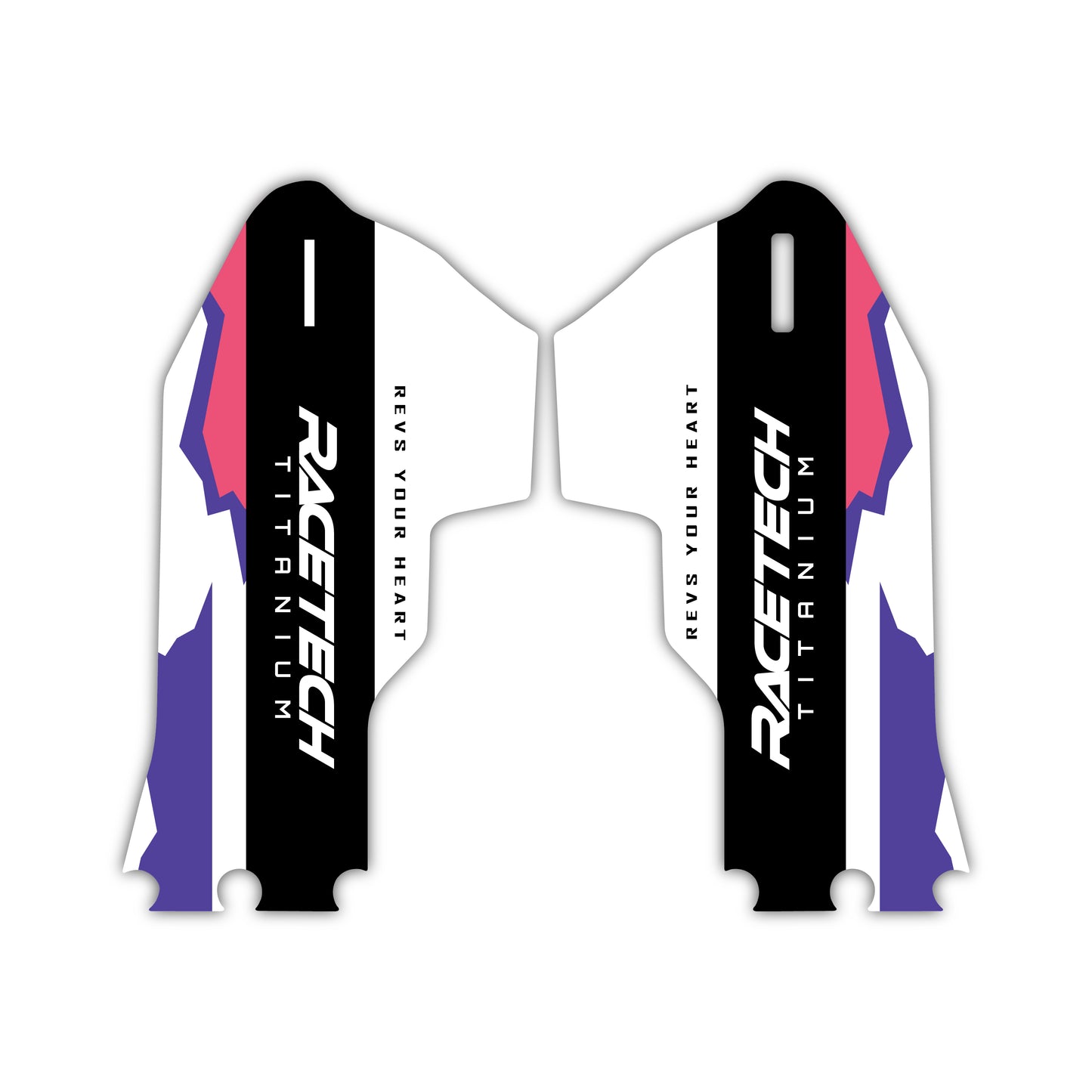 Lower Fork Guard Graphics Kit - Fits Yamaha YZ125, YZ250, YZ250F, YZ450F, WR250F, WR450F