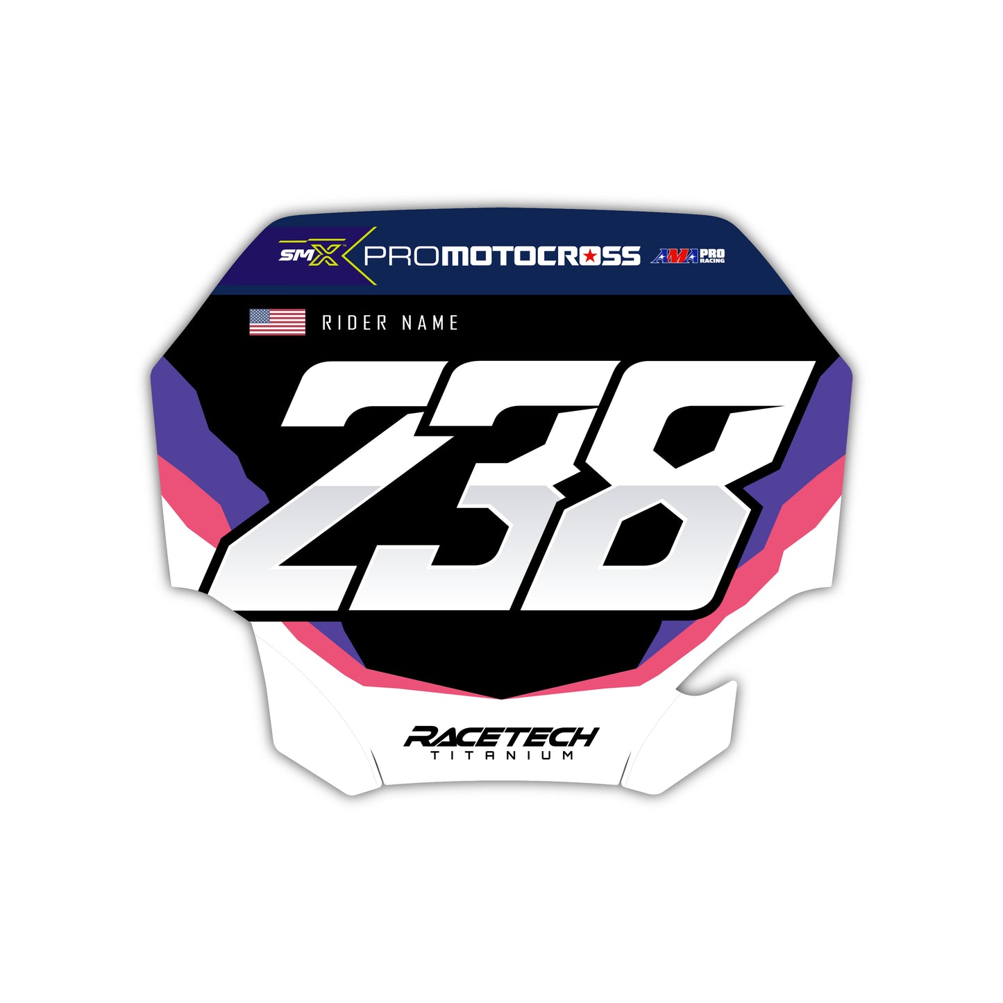 Front Number Plate Graphics Kit - Fits Yamaha YZ125, YZ250, YZ250F, YZ450F, WR250F, WR450F