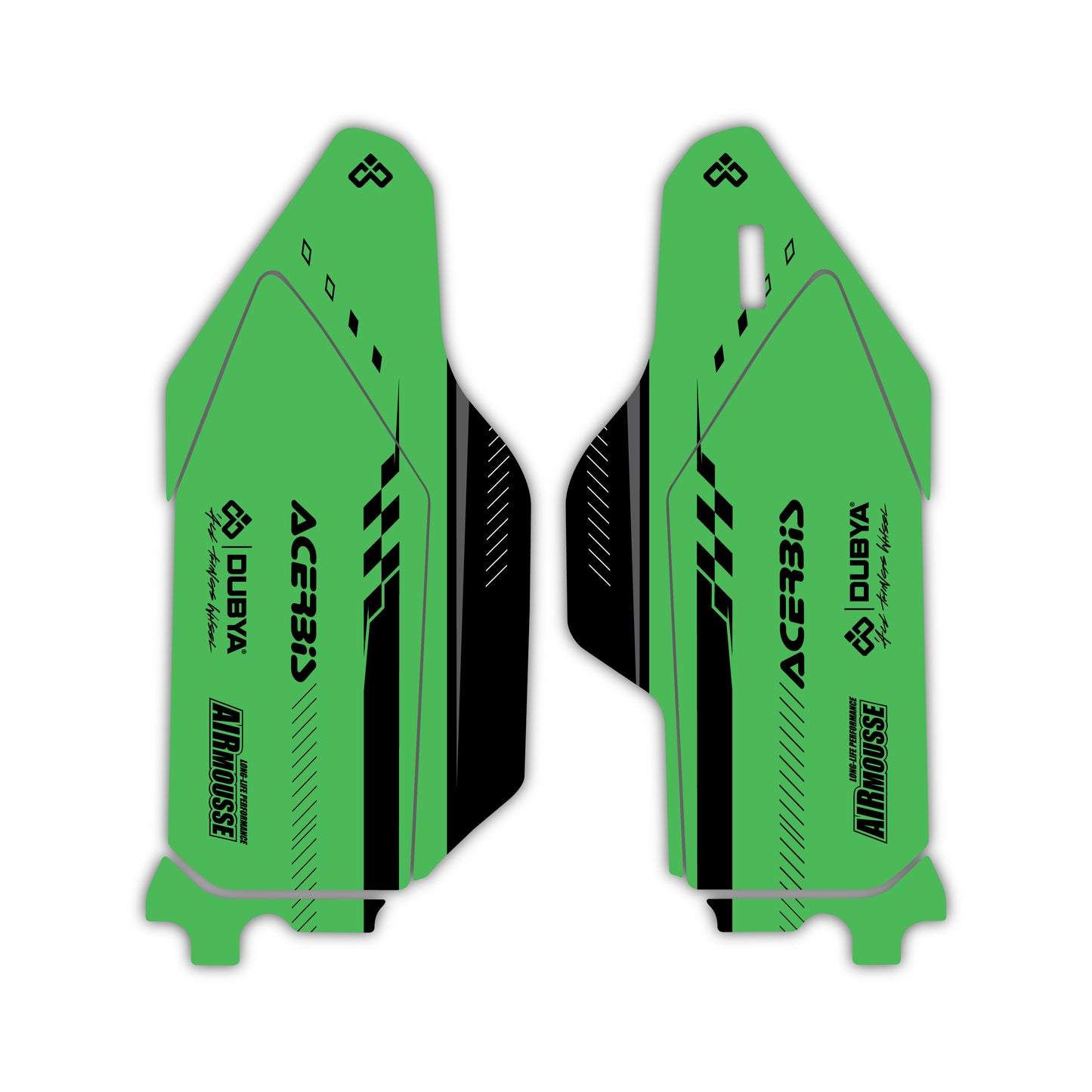 Lower Fork Guard Graphics Kit - Fits Kawasaki KX65, KX85, KX250, KX250F, KX450F, KX450X