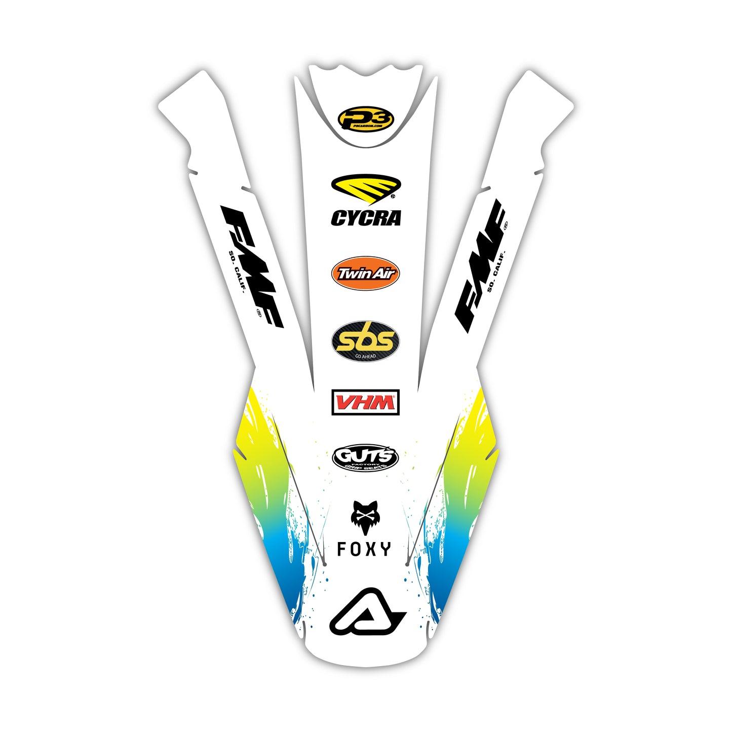 Front Fender Graphics Kit - Fits Husqvarna TC 85, TC 125, FC 250, FC 350, FC 450, TE 300, FE 250, FE 350, FE 501