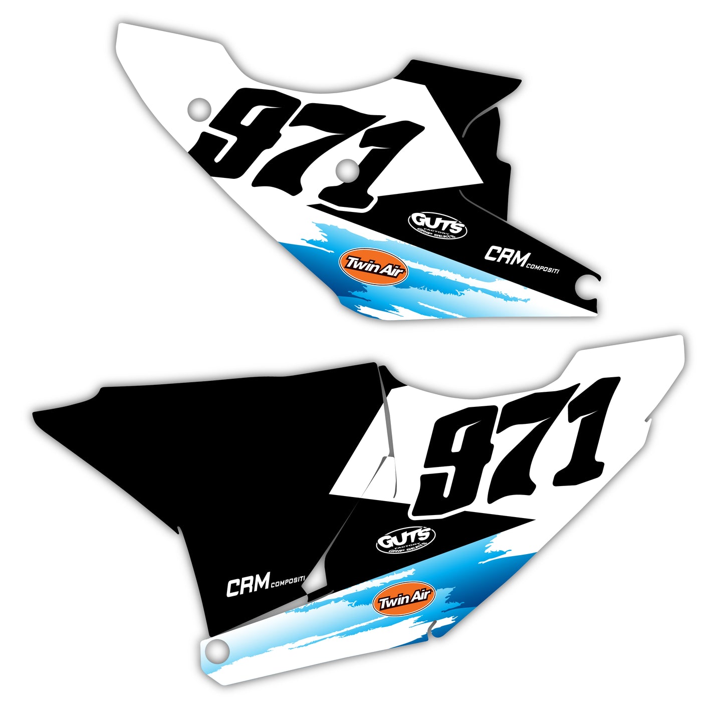 Side Number Plate Graphics Kit - Fits Husqvarna TC 85, TC 125, FC 250, FC 350, FC 450, TE 300, FE 250, FE 350, FE 501
