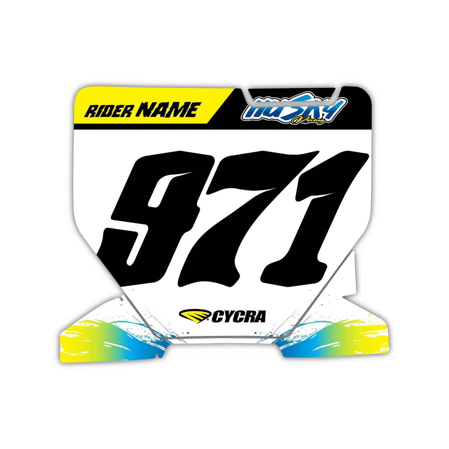 Front Number Plate Graphics Kit - Fits Husqvarna TC 85, TC 125, FC 250, FC 350, FC 450, TE 300, FE 250, FE 350, FE 501
