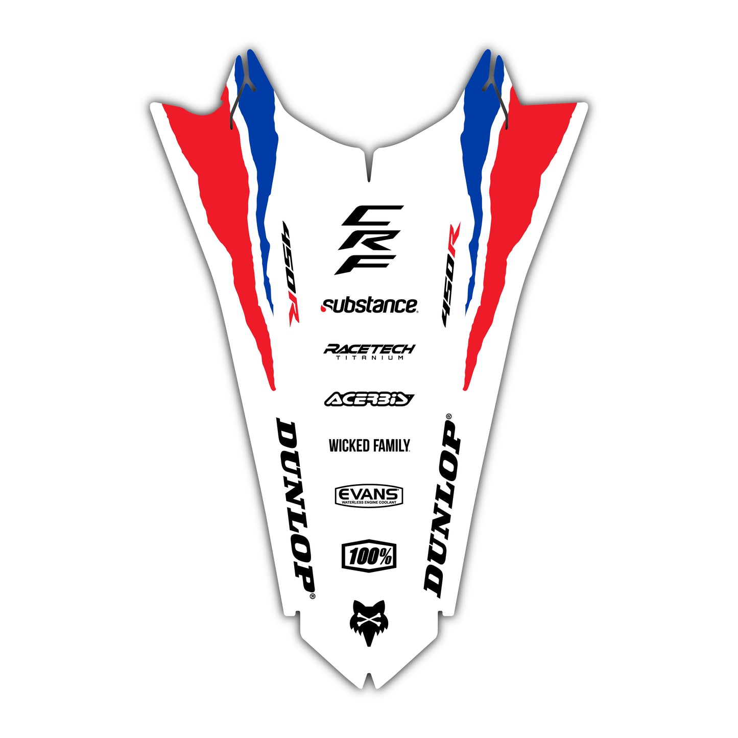 Rear Fender Graphics Kit - Fits Honda CRF250R, CRF450R, CRF450RX, CR125, CR250