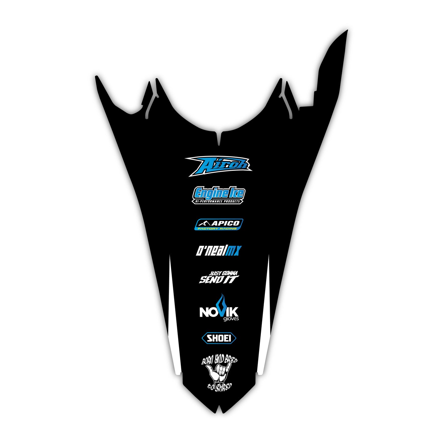 Rear Fender Graphics Kit - Fits Honda CRF250R, CRF450R, CRF450RX, CR125, CR250