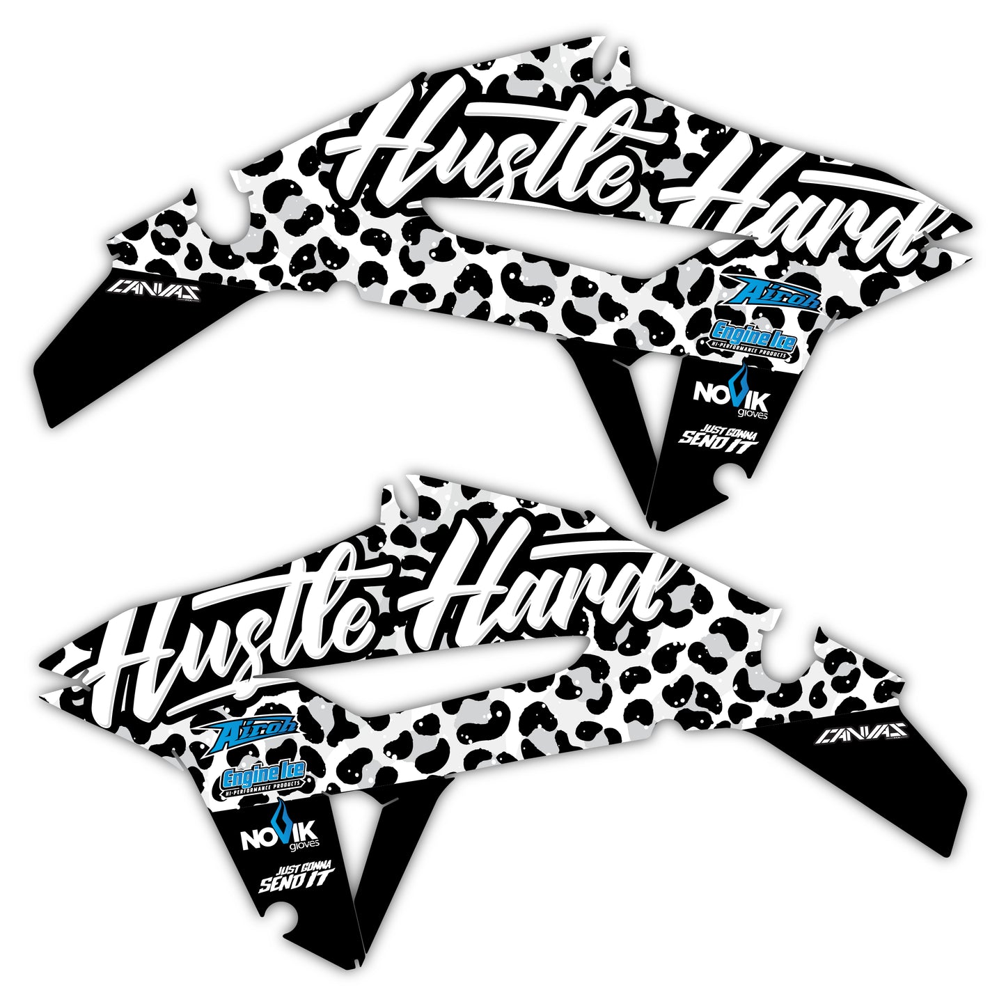 Radiator Shroud Graphics Kit - Fits Honda CRF250R, CRF450R, CRF450RX, CR125, CR250